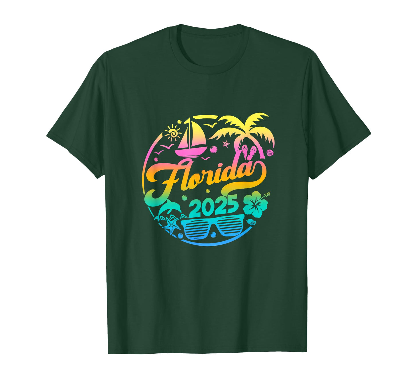 Florida 2025 Family Vacation Beach Matching Group T-Shirt