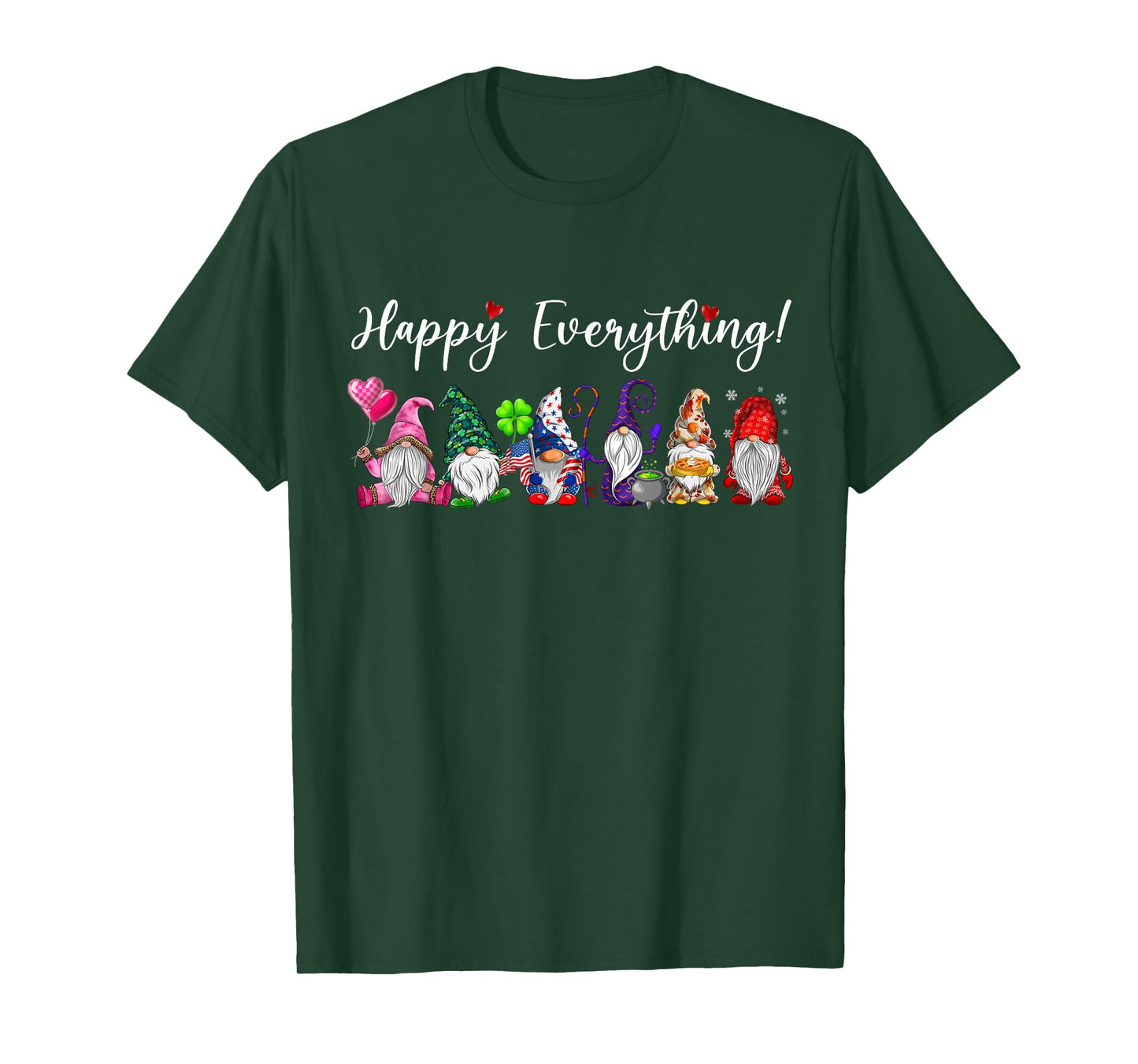 Happy Everything Gnomes Every Seasons All Year T-Shirt
