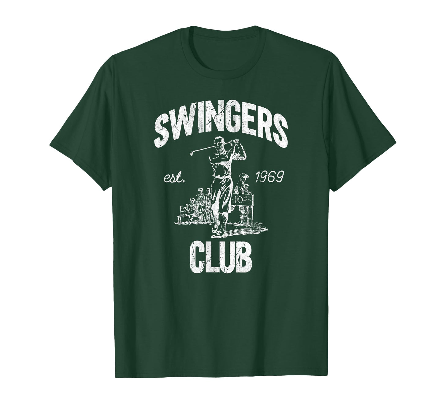 Swingers Club golf clubs funny golf Sarcastic Golfing men T-Shirt