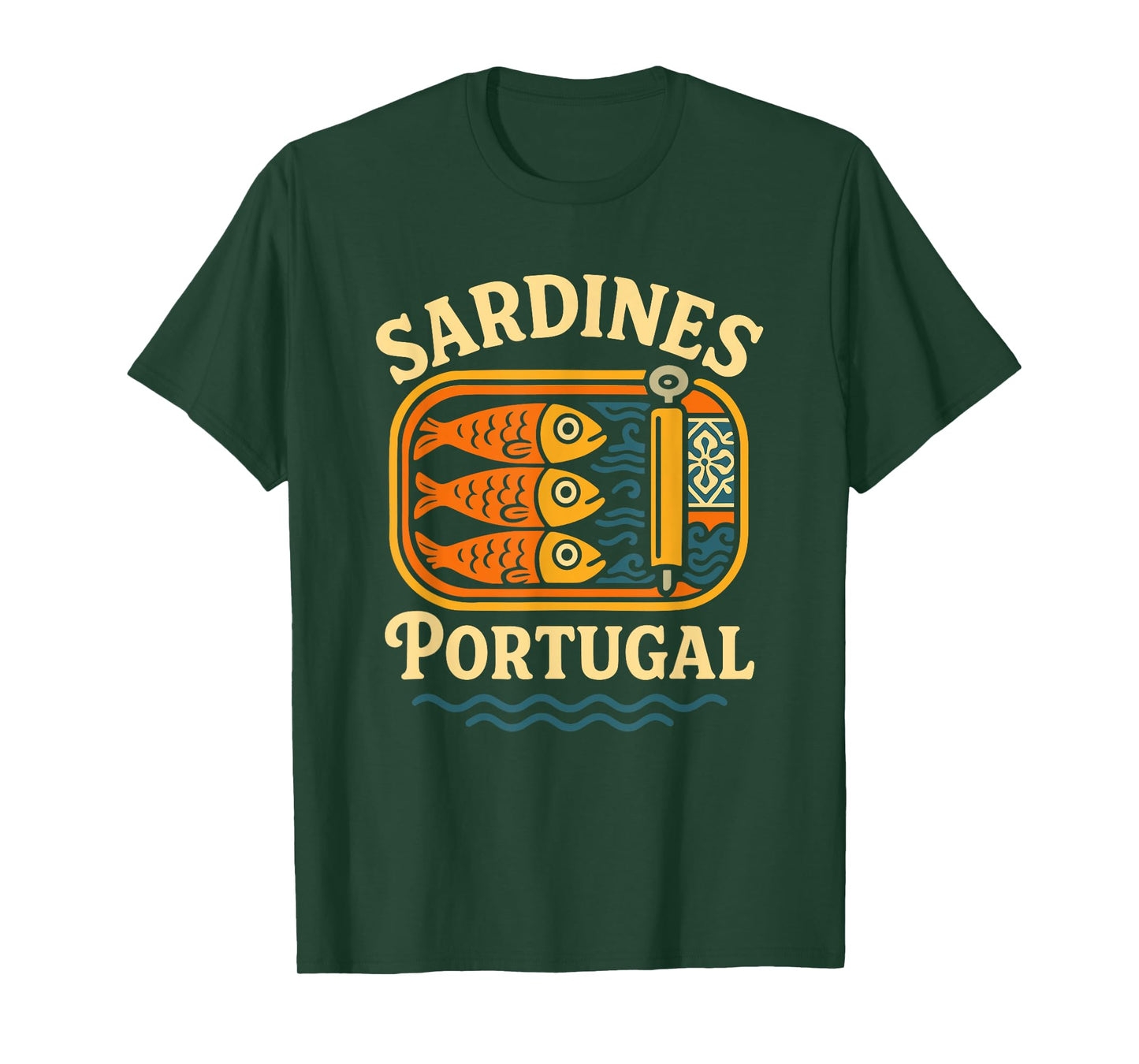 Sardines Tinned Fish Retro Vintage Tin Fish T-Shirt