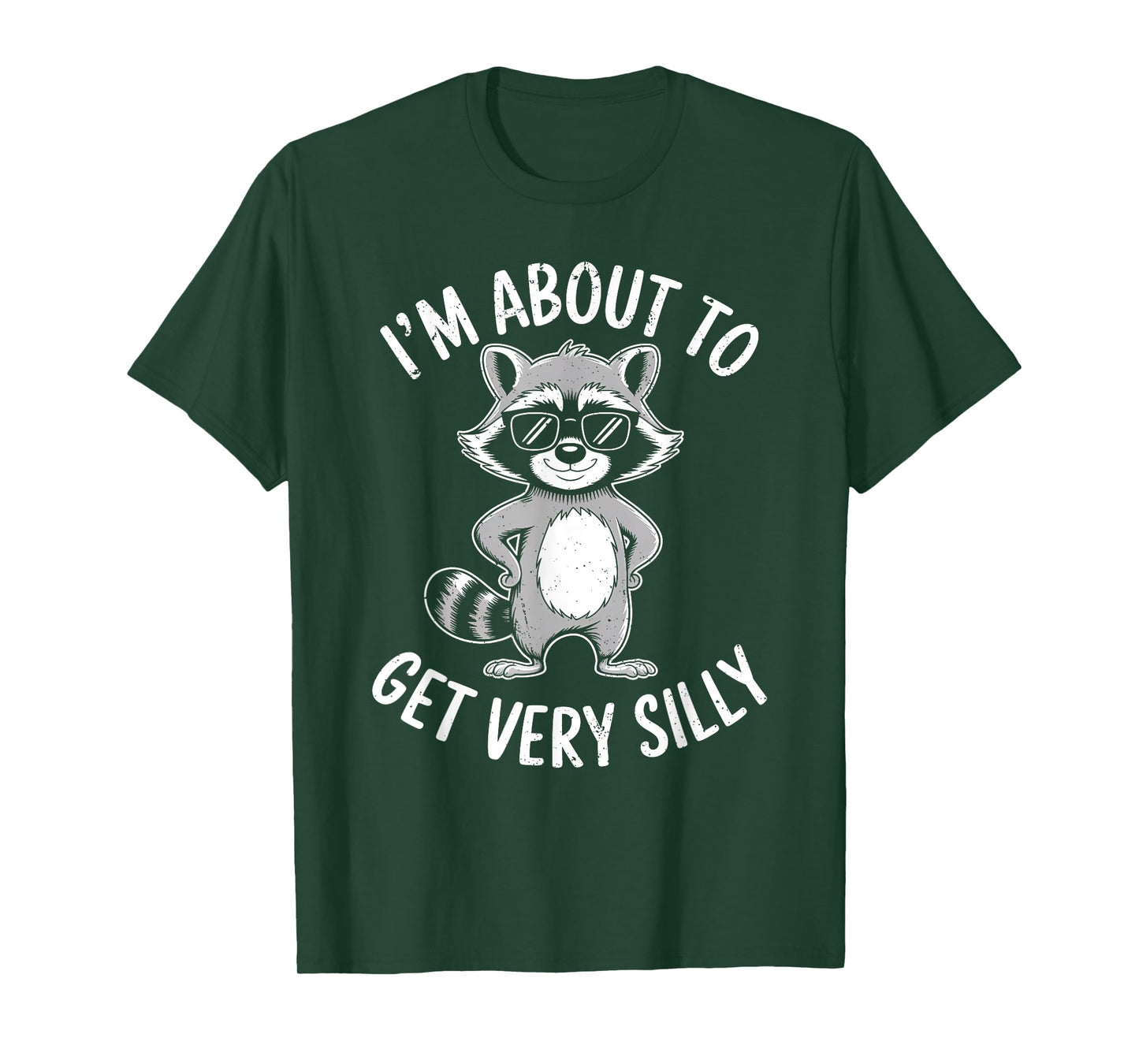 Funny Retro Feral Raccoon Lover I'm About to Get Very Silly T-Shirt