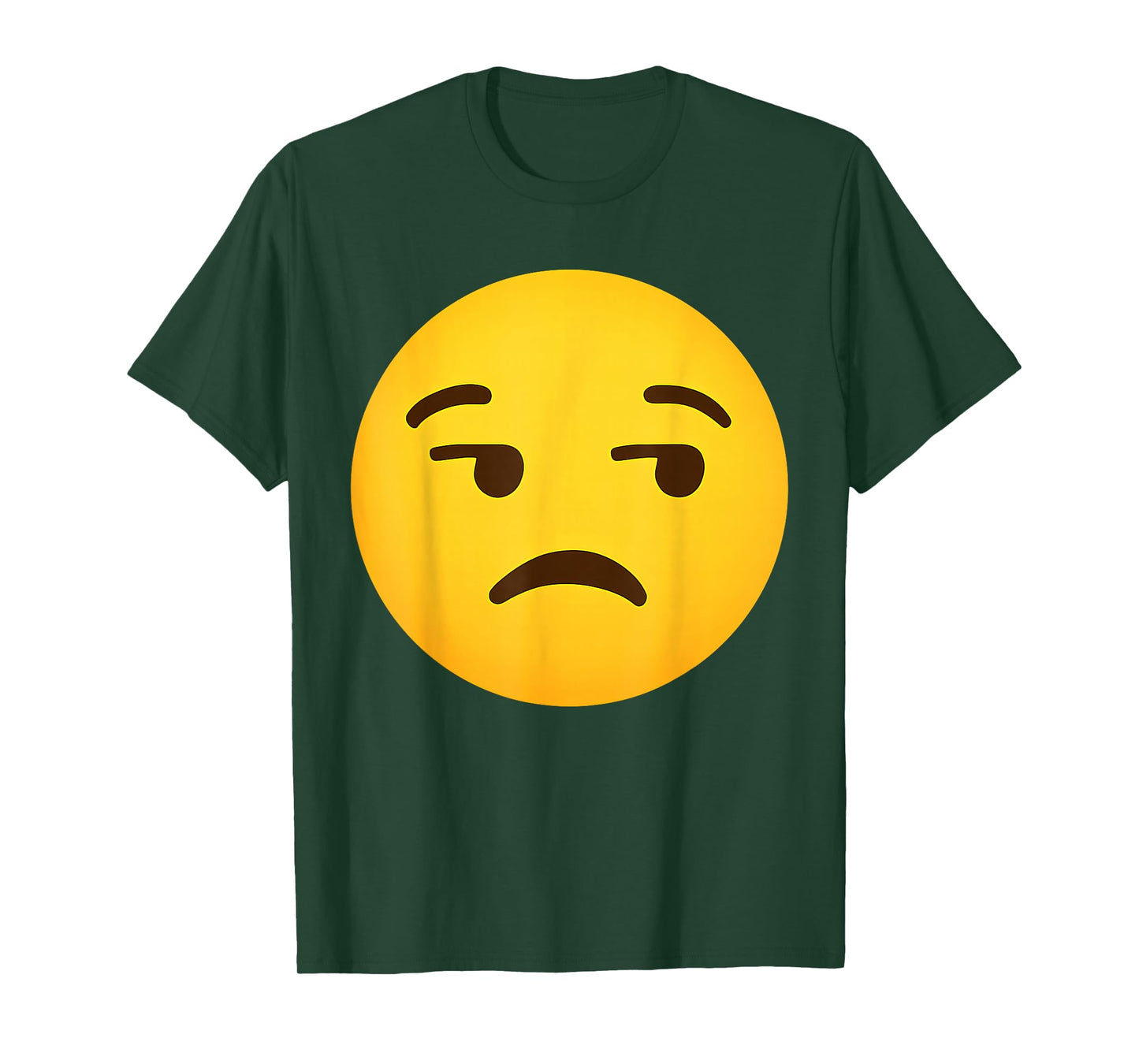 Funny Emoticon Unamused Face Dissatisfied Side-Eye Meh T-Shirt