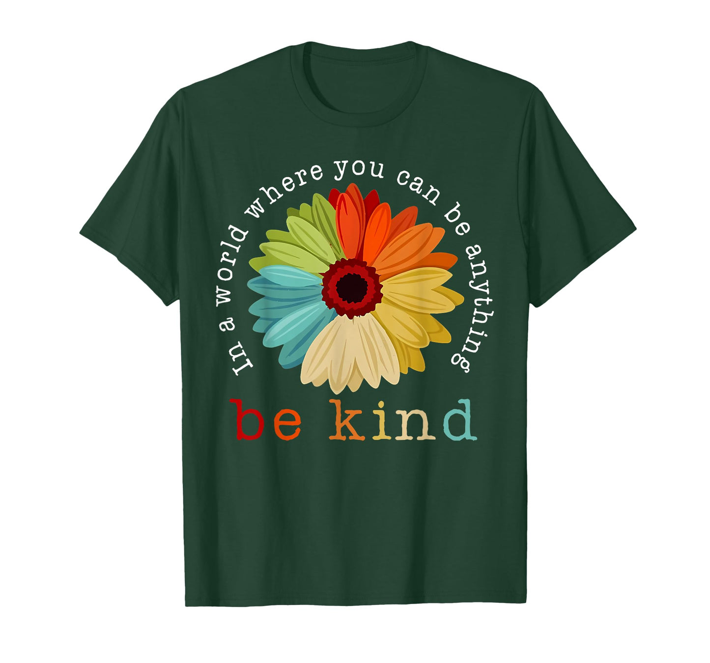 In A World Where You Can Be Any Thing Be Kind Kindness Day T-Shirt