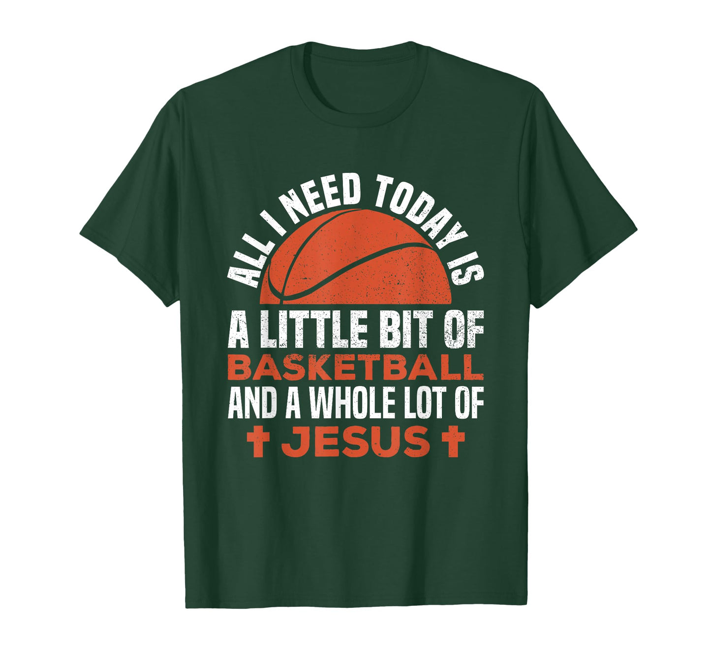 Basketball and Jesus Religious Christian T-Shirt