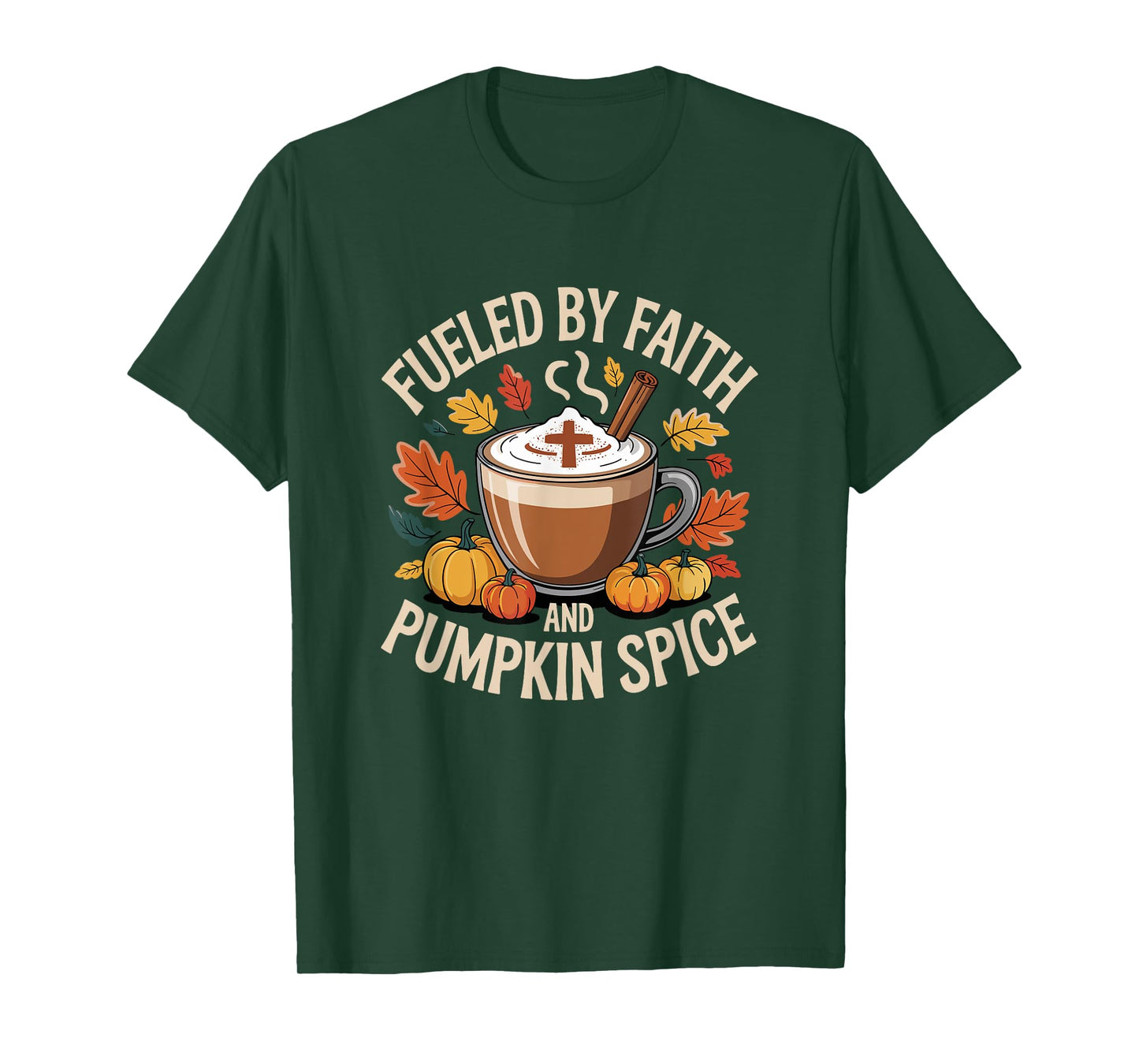 Faith Thanksgiving Pumpkin Spice Fall Season Autumn T-Shirt