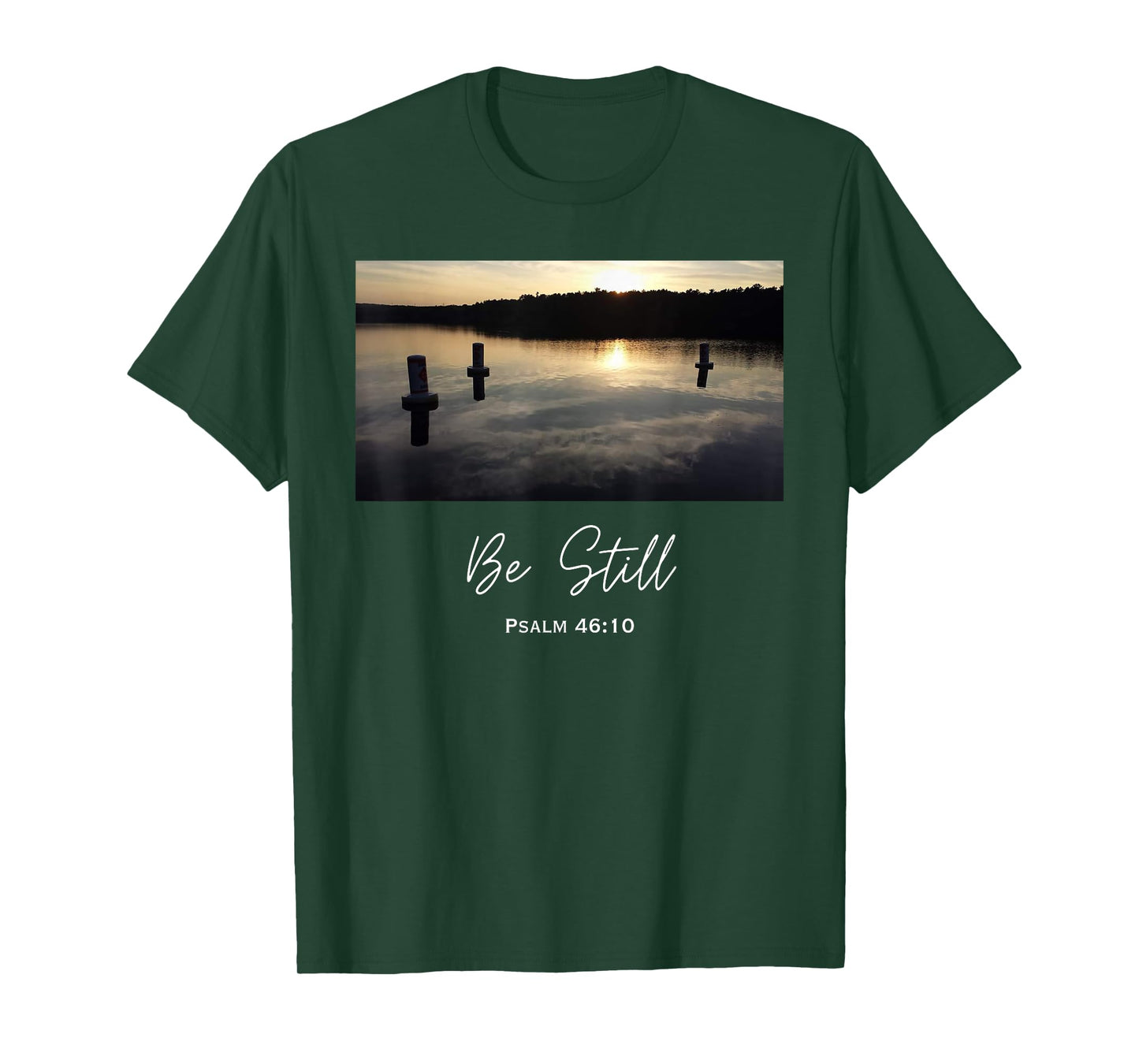 Be Still 46:10 Christian God Bible Quote Jesus Religious T-Shirt