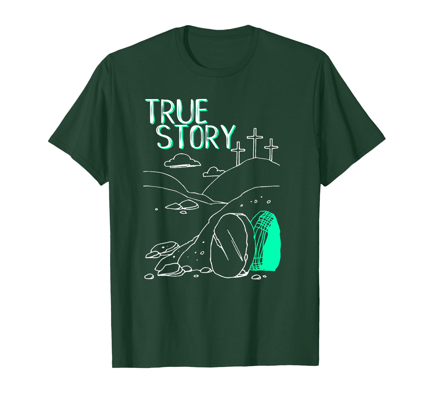 True Story Easter Empty Tomb Jesus Is Risen Church Shirt T-Shirt