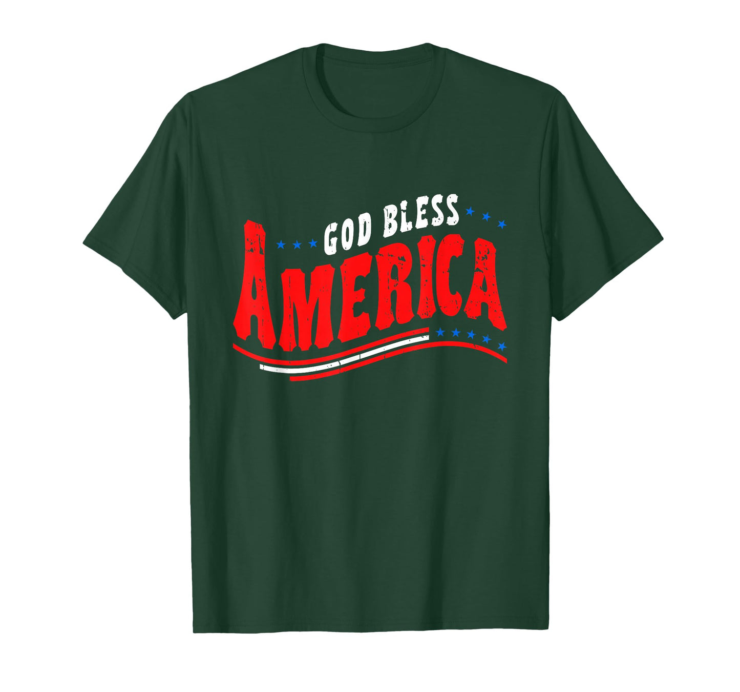 God Bless America Fourth of July Patriotic Christian T-Shirt