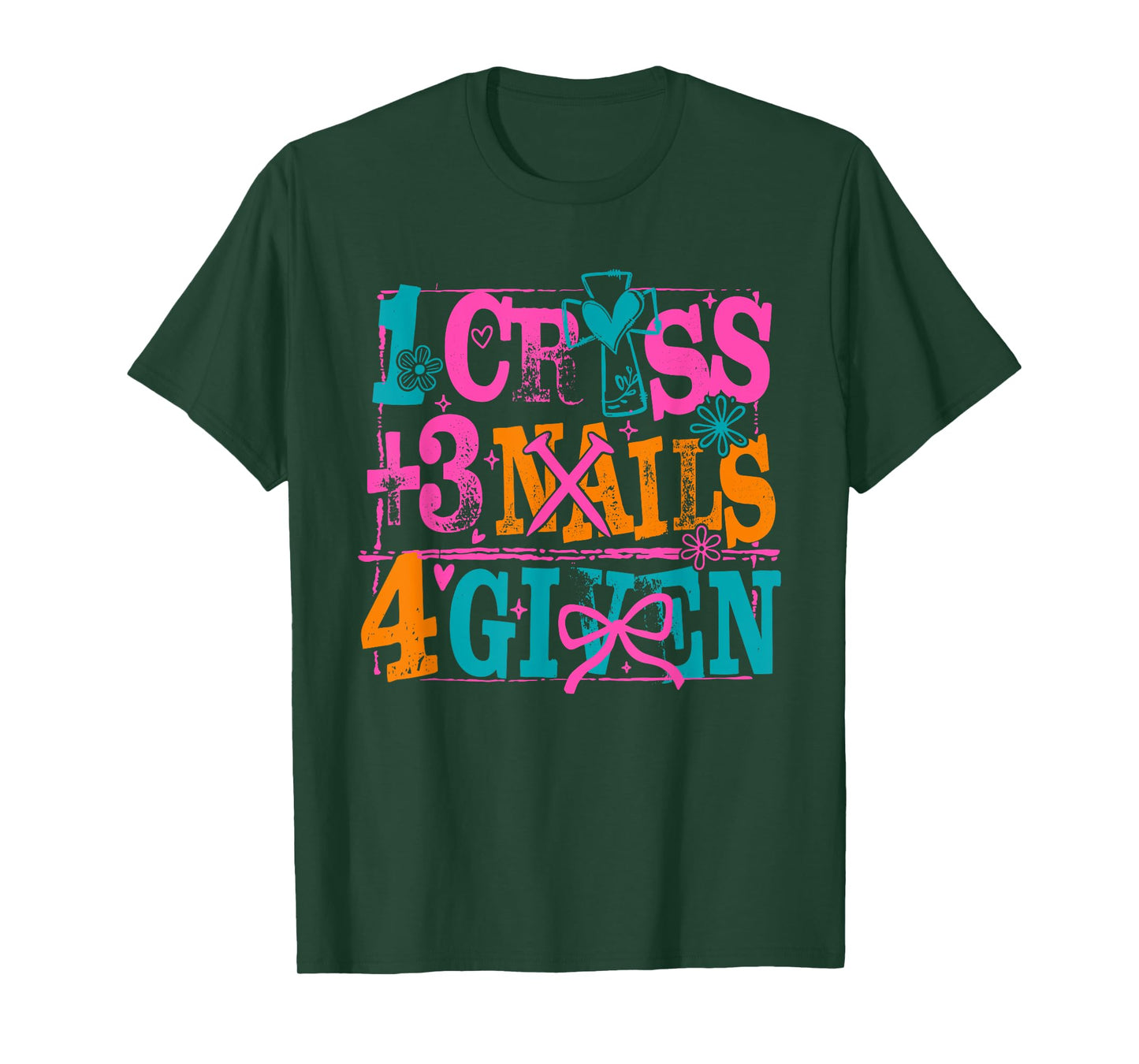1 Cross 3 Nails 4 Given Christian Easter, He is Risen T-Shirt