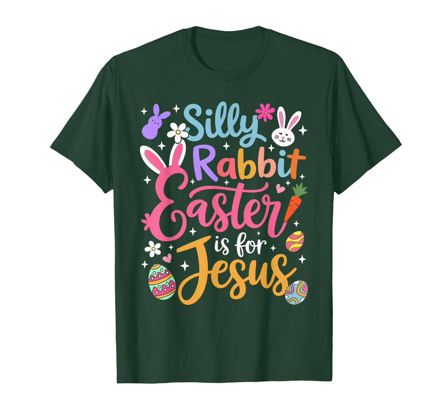Silly Rabbit Easter Is For Jesus Religious Christian Easter T-Shirt