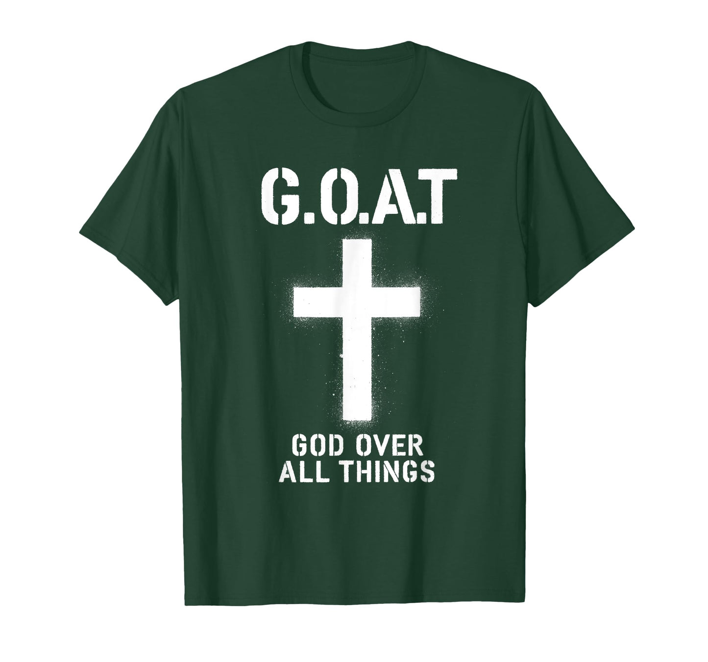 G.O.A.T God Over All Things American Faith Christian Jesus T-Shirt