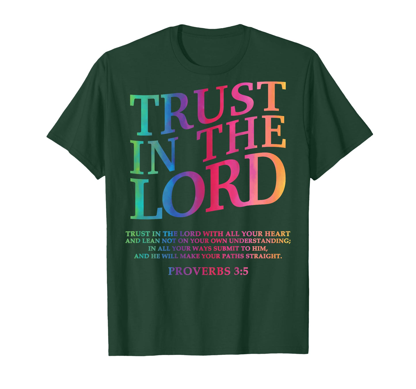 Trust In The Lord Christian Jesus God Sister Brother Son Men T-Shirt