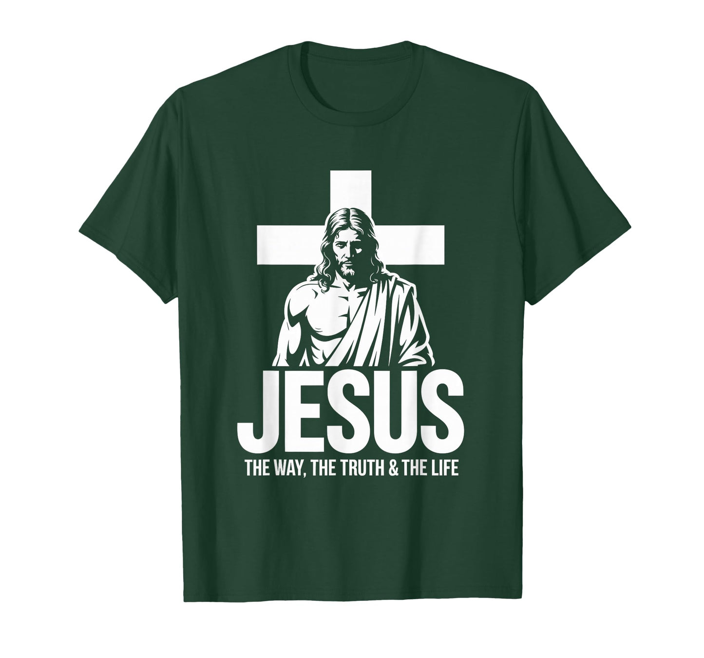 Jesus Standing Cross Christian Streetwear T-Shirt