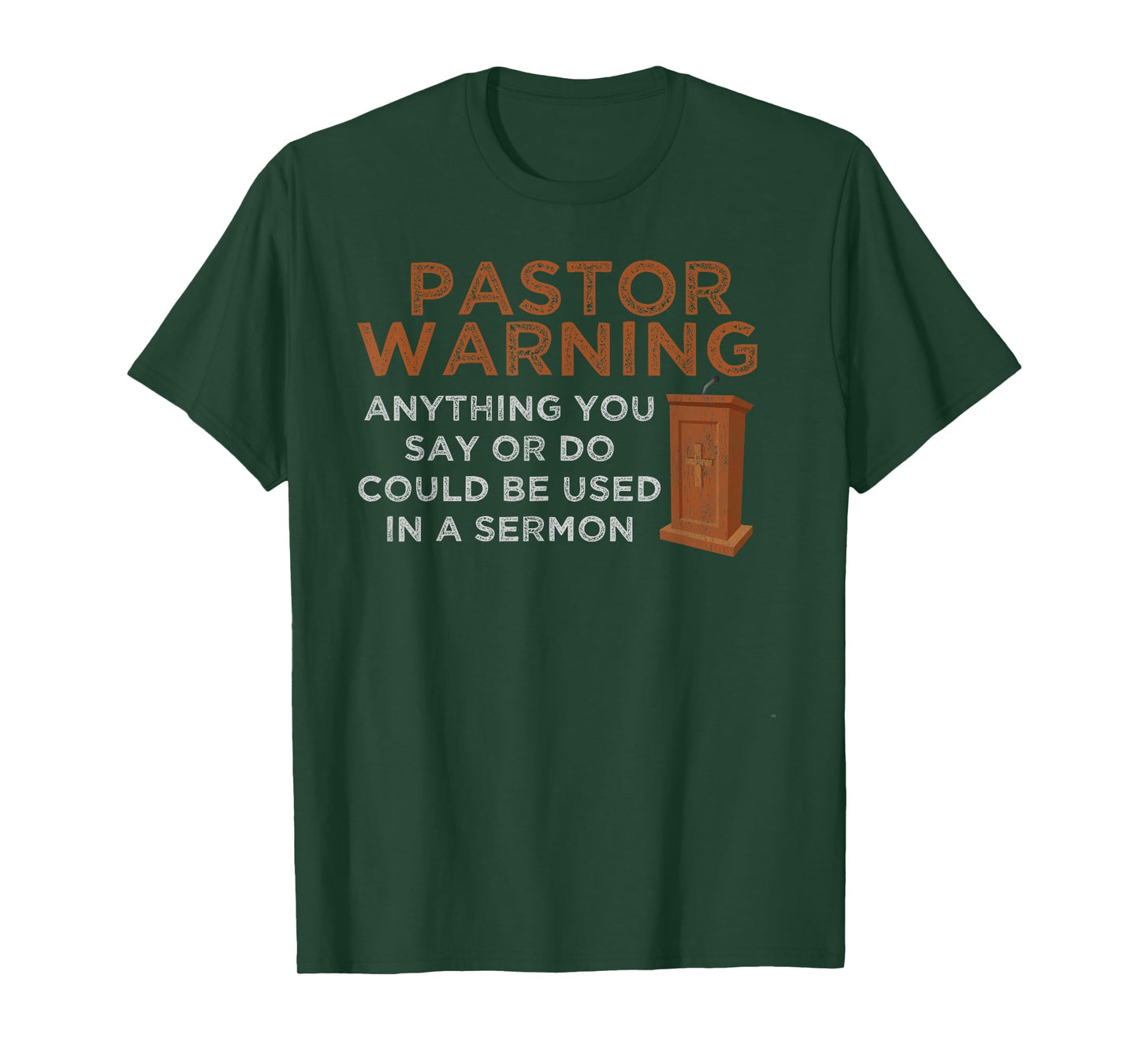 Funny Pastor Warning - Fun Pastor Sermon Gift - Preacher T-Shirt