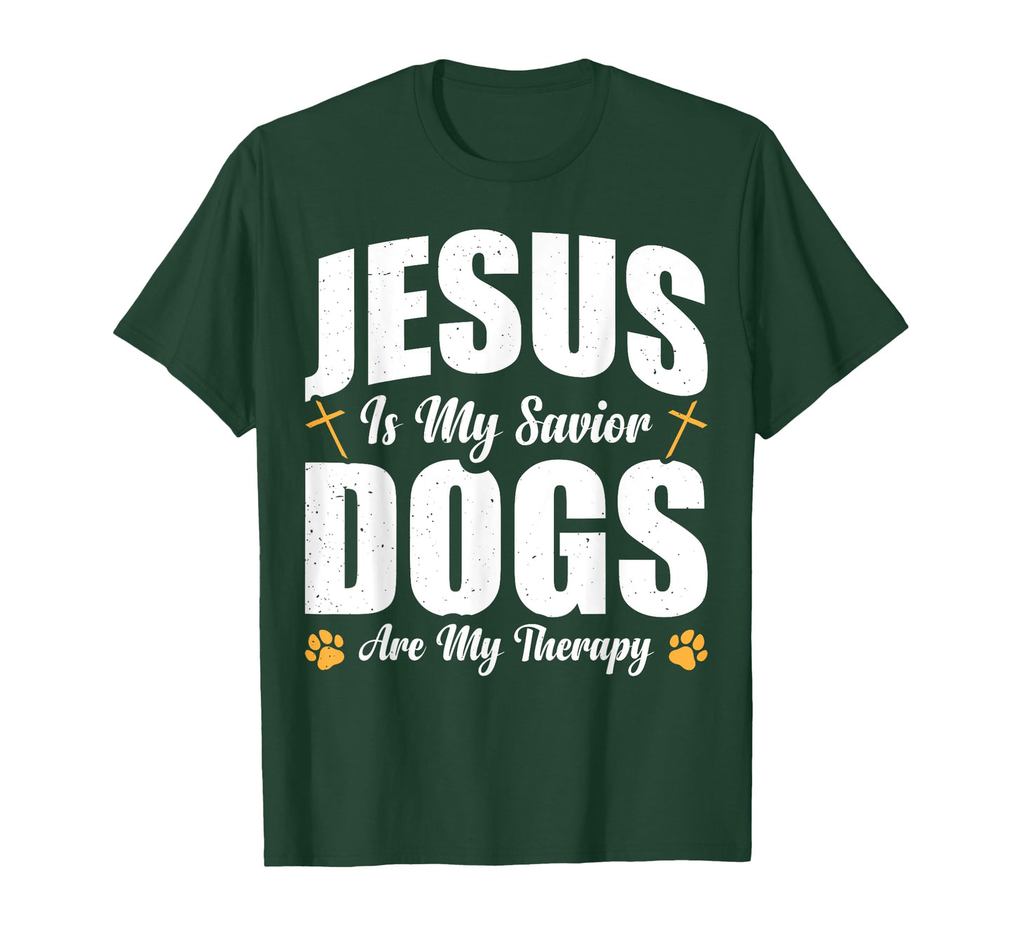 Jesus Is My Savior Dogs Are My Therapy T-Shirt