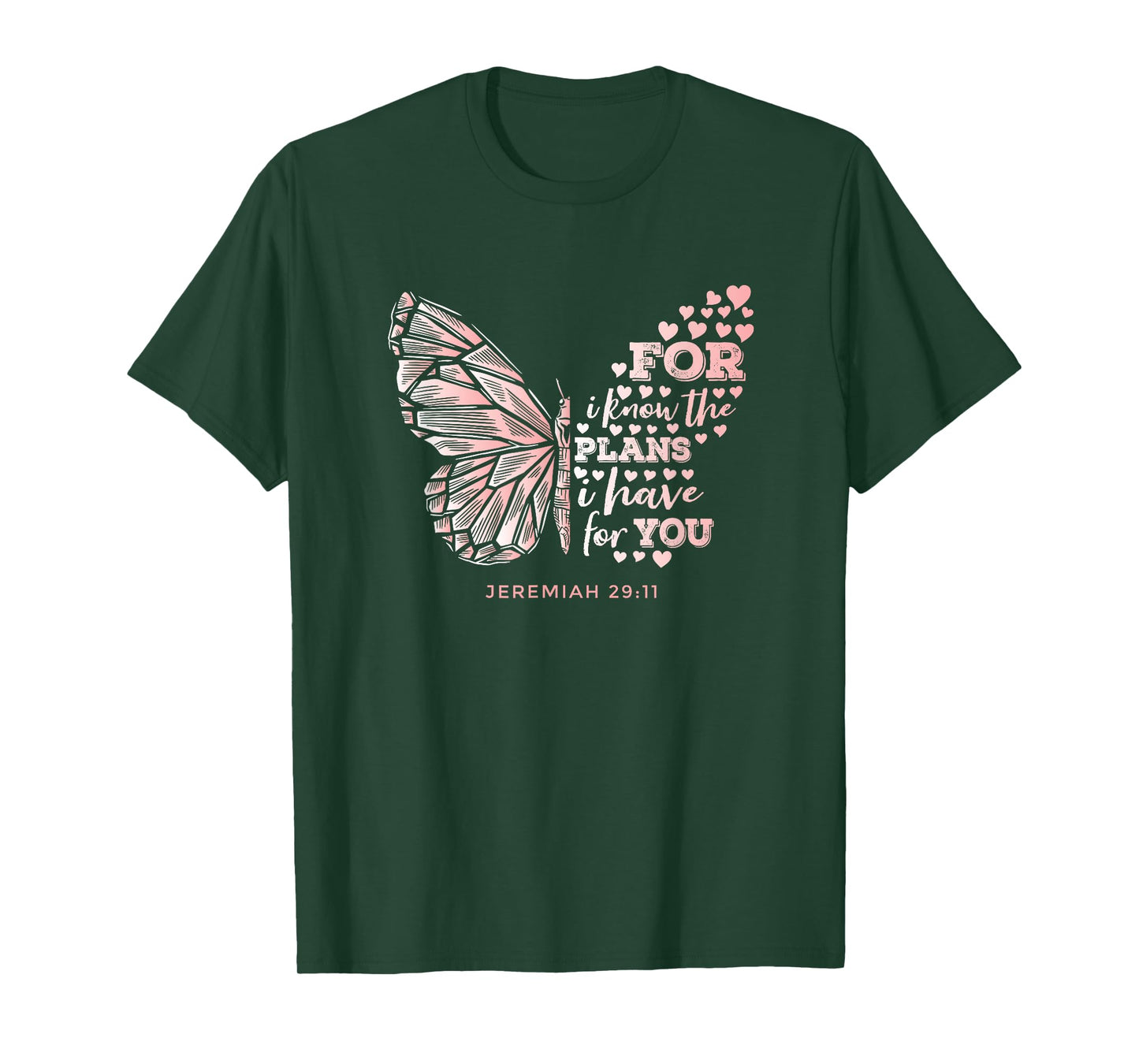 Jeremiah 29:11 Scripture Gift Faithful Christian Believer T-Shirt
