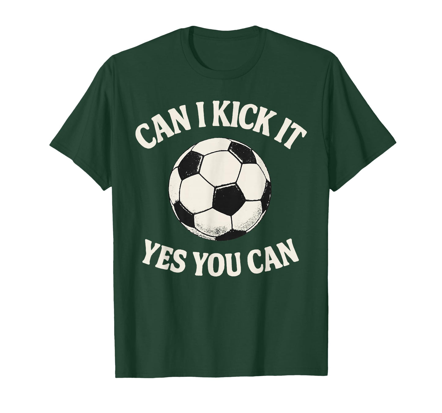 Funny Sport Can I Kick It Yes You Can Quote Retro Football T-Shirt