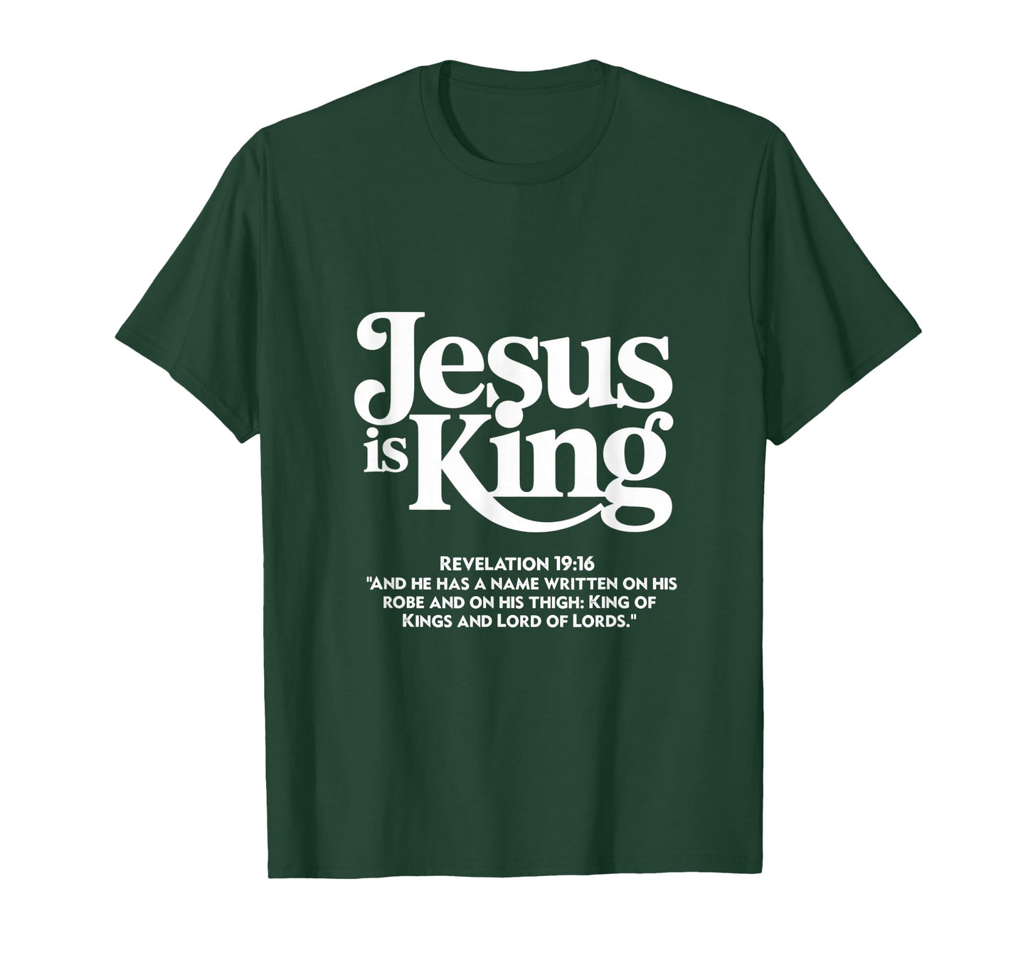 Jesus is Lord King of Kings Christian Scripture Design T-Shirt