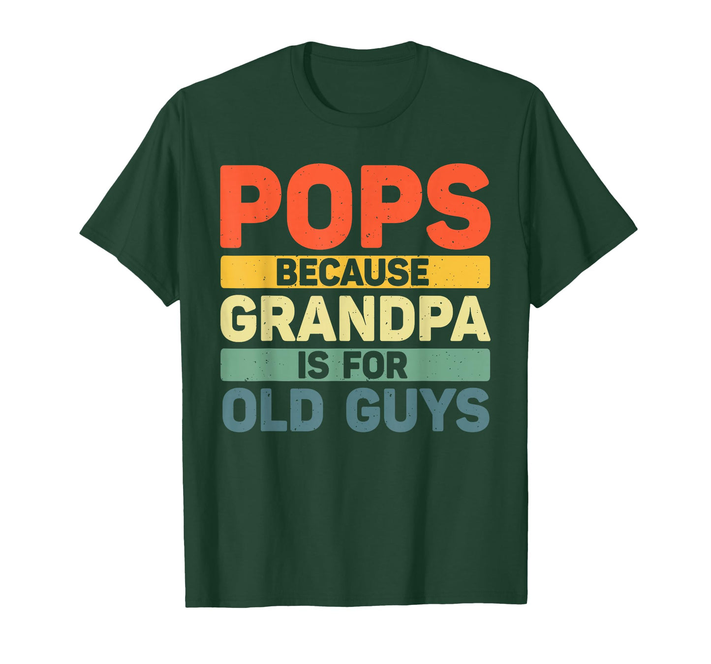 Pops Design For Grandpa From Grandkids Father's Day Pops T-Shirt
