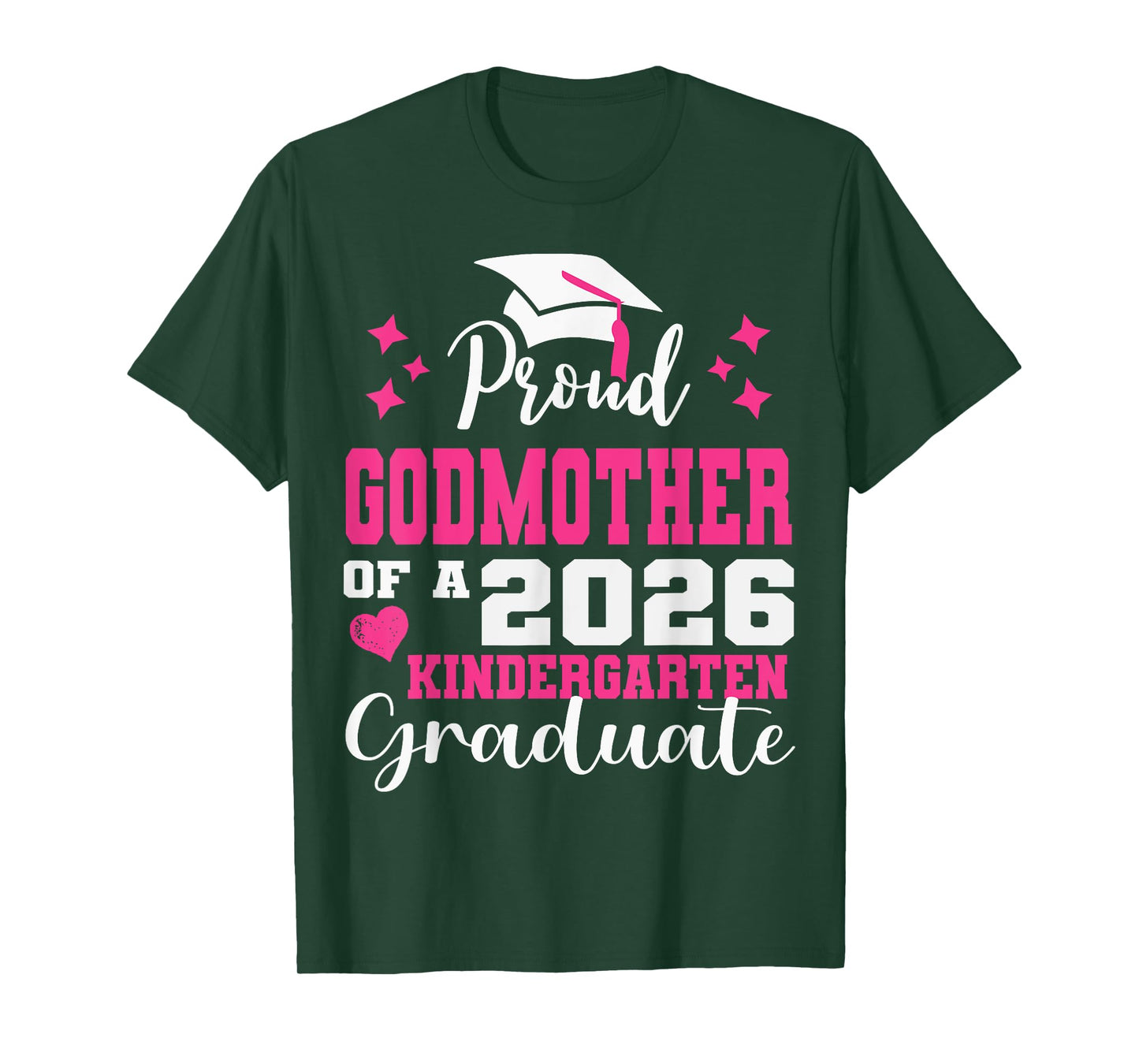 Proud Godmother of Kindergarten Graduate 2026 Graduation T-Shirt