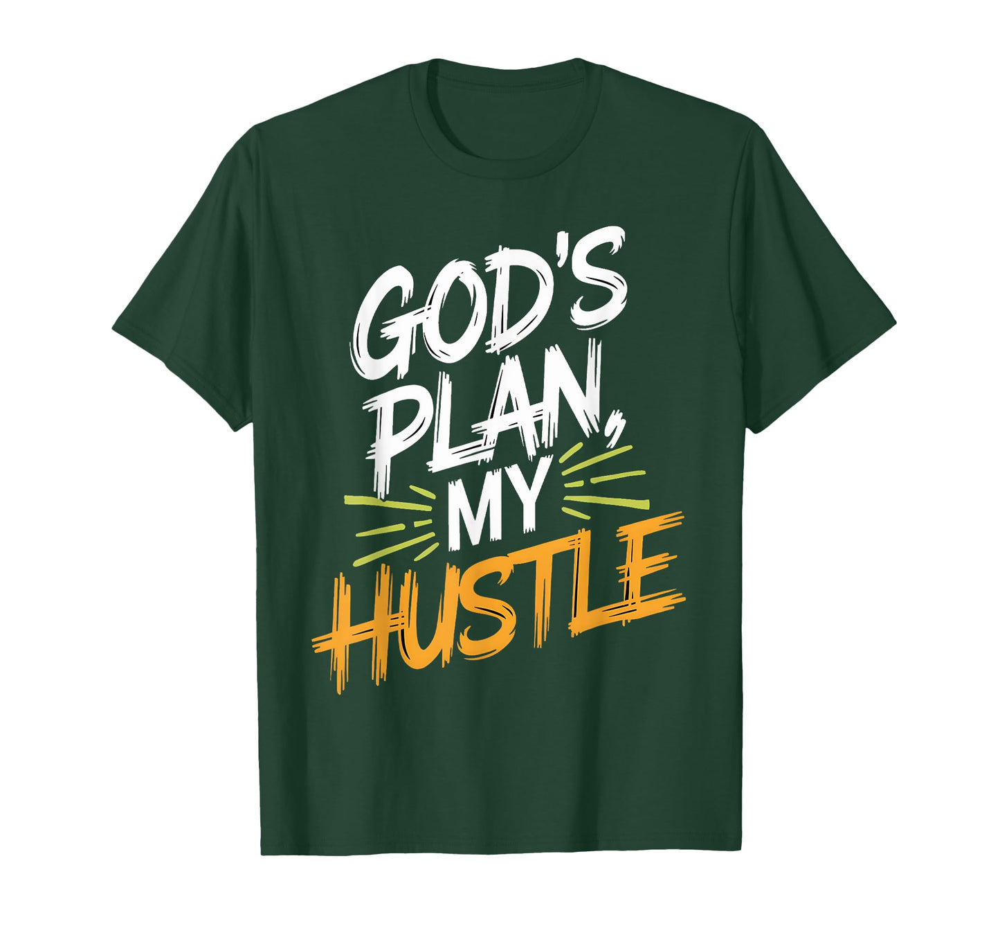 God's Plan My Hustle Entrepreneur Christian Motivation T-Shirt