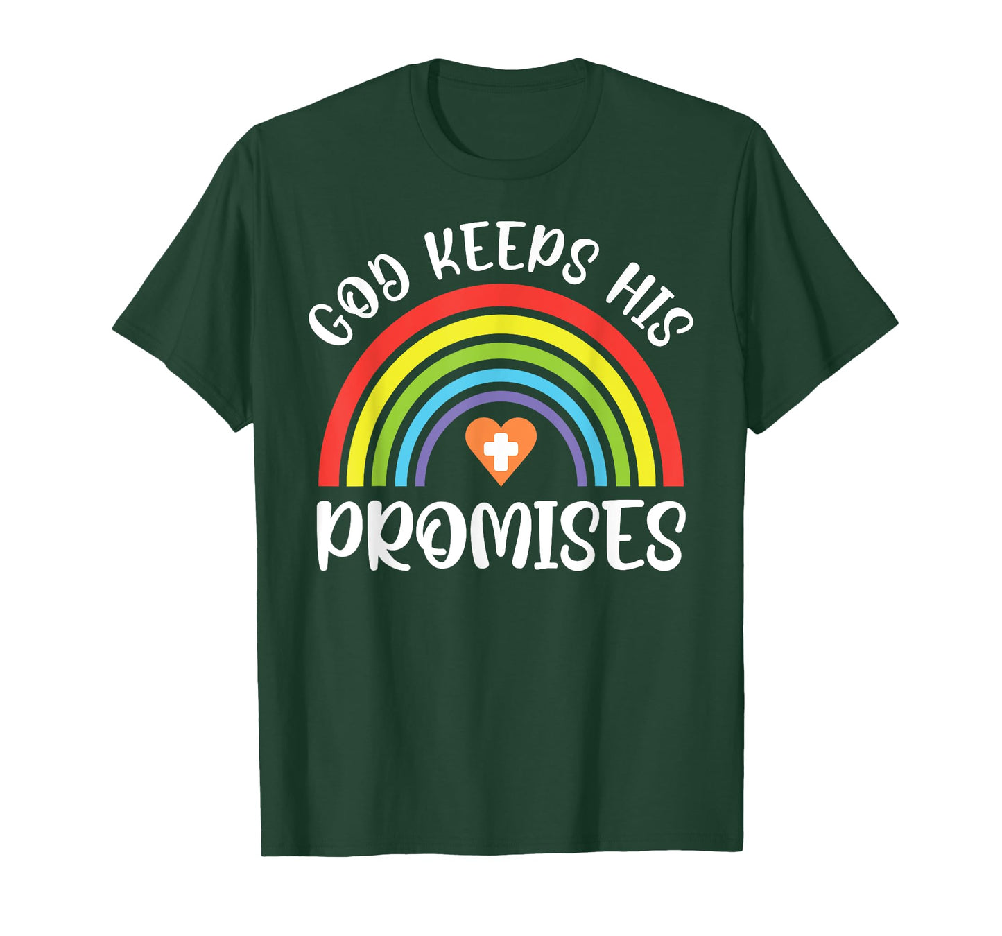 Christian Rainbow God Keeps His Promises Bible Noah T-Shirt