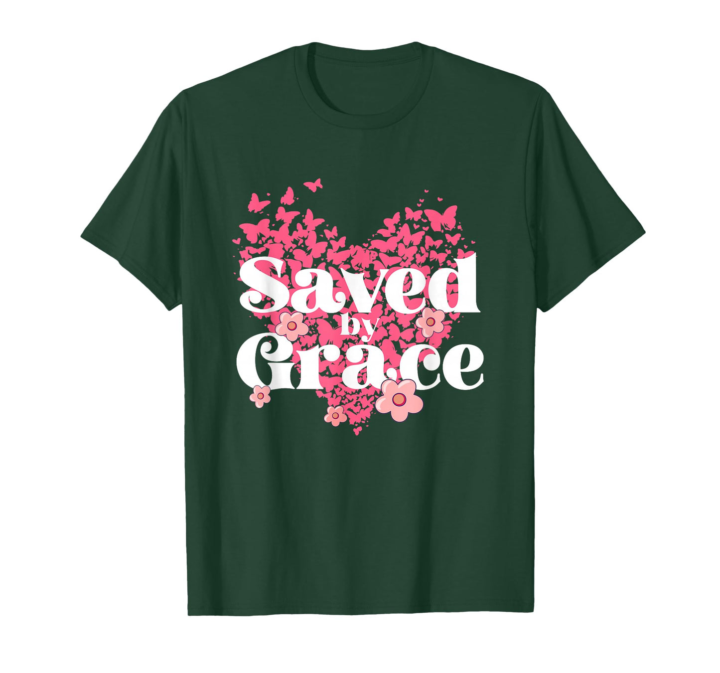 Saved by Grace Christian Women Faith for Teens Girls T-Shirt