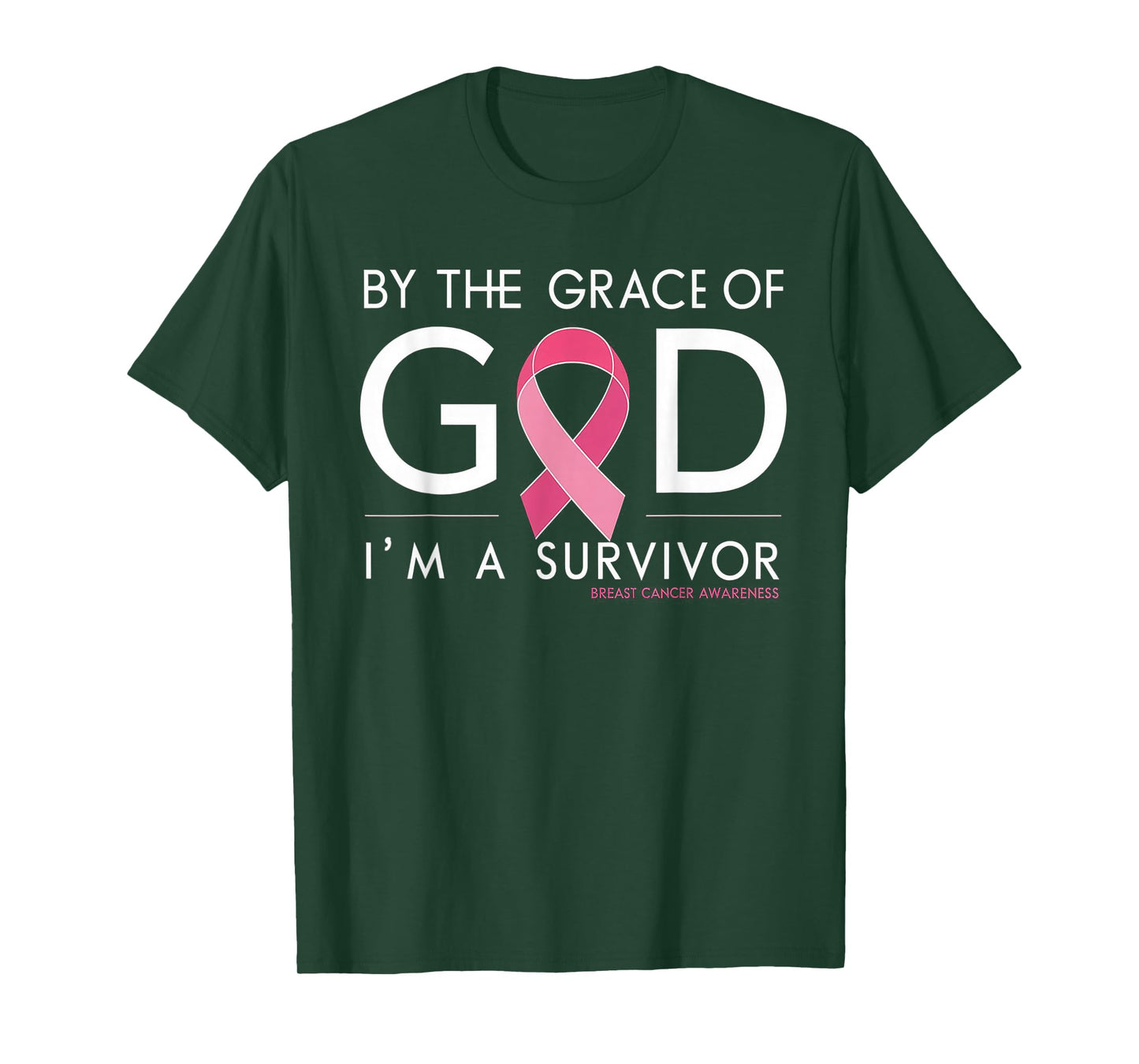 By The Grace of God I'm a Survivor Breast Cancer Survivor T-Shirt