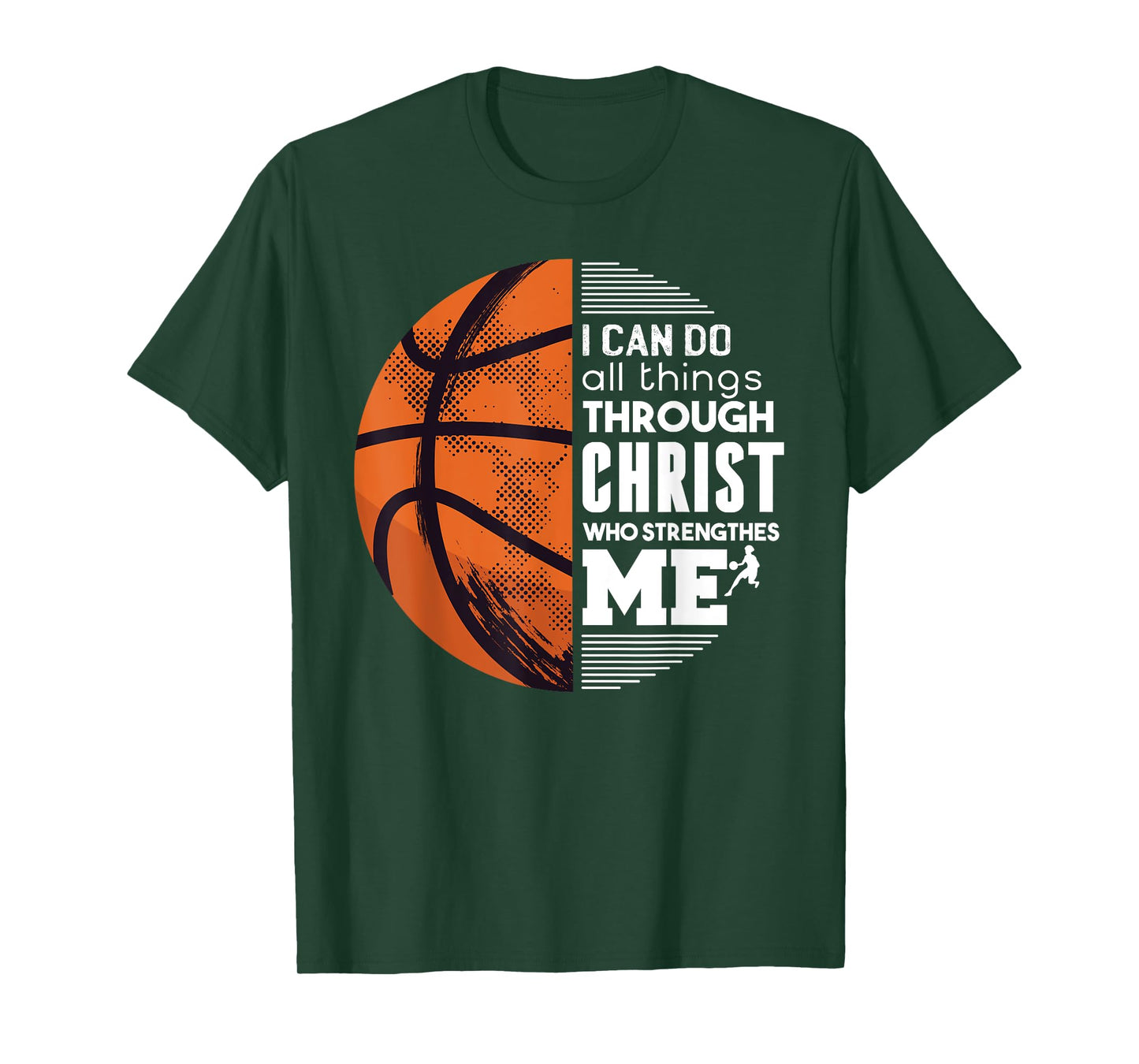 Christian Basketball I Can Do All Things Philippians Gift T-Shirt