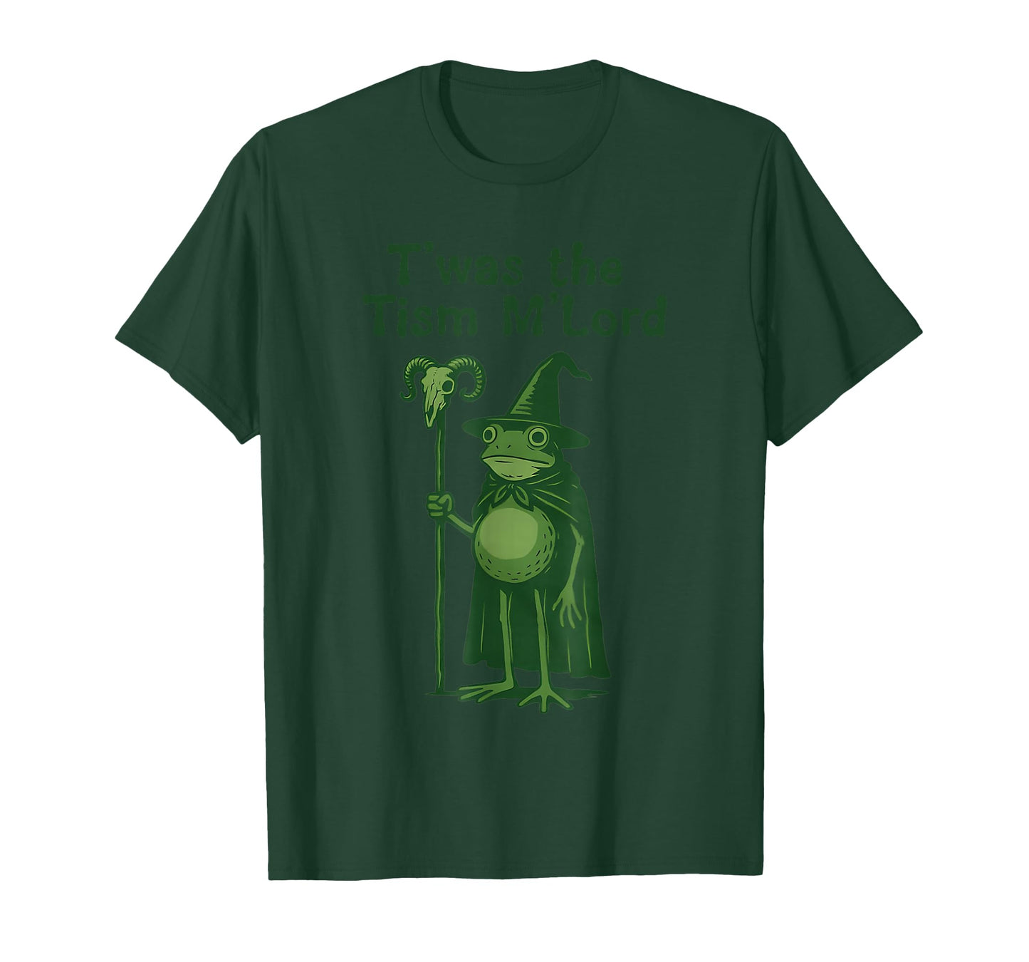 Funny T'was The 'Tism M'Lord Funny Medieval Knight Frog T-Shirt