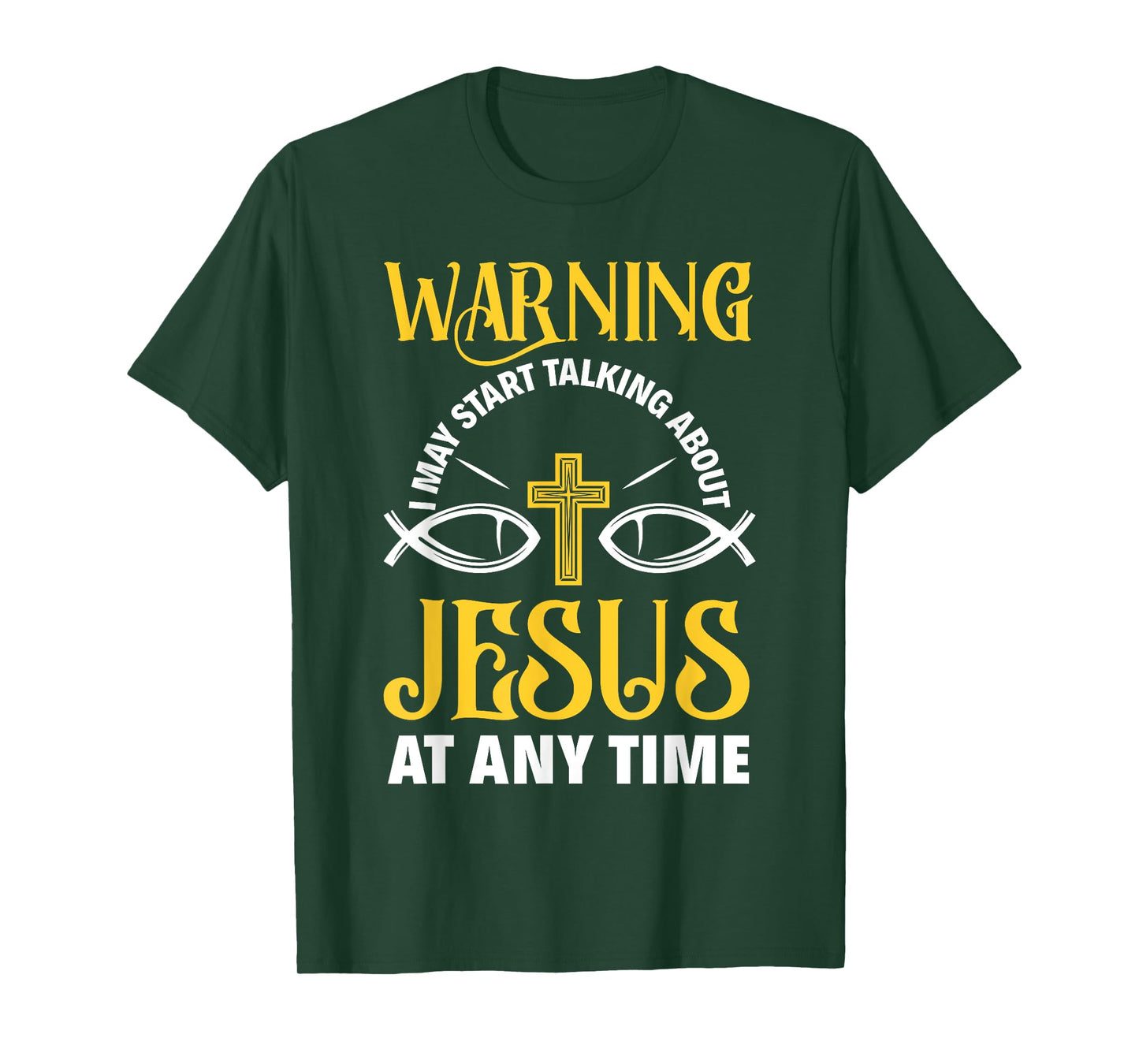 Warning I May Start Talking About Jesus Funny Pastor T-Shirt