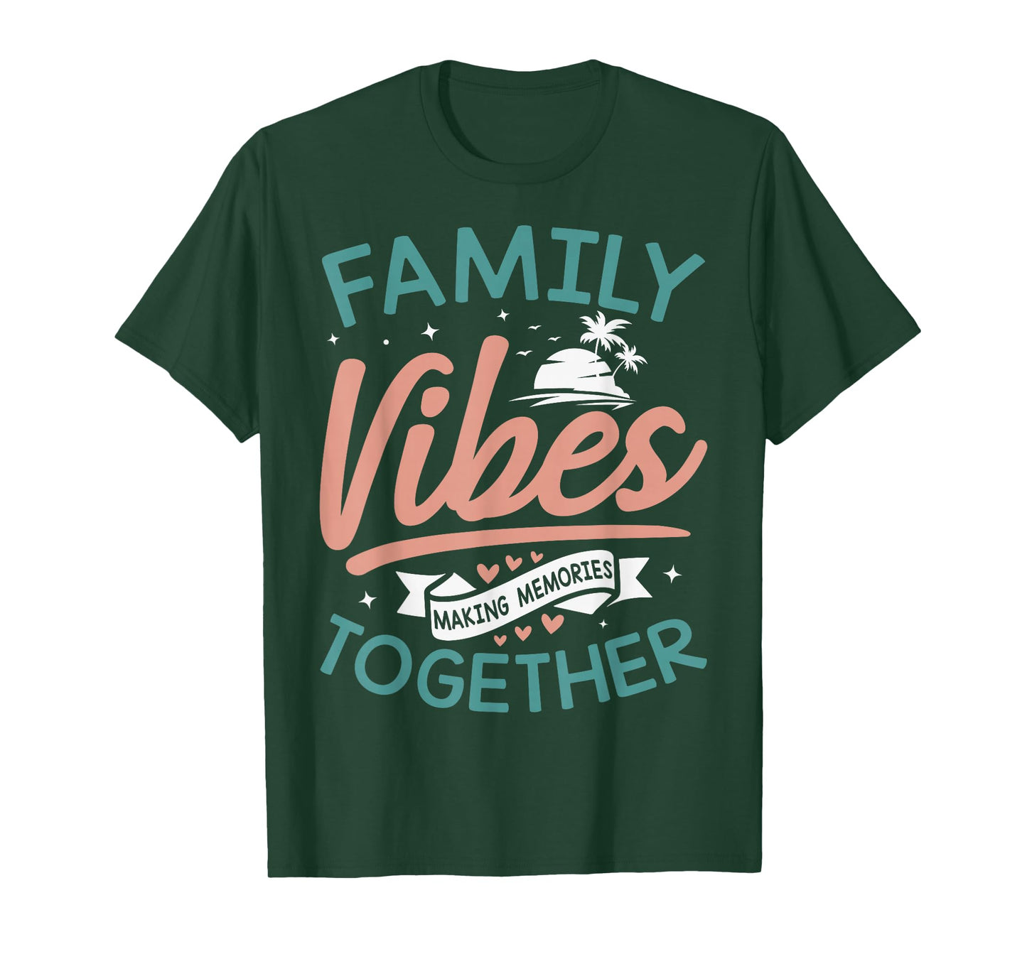 Family Vibes Making Memories Group Matching Family Reunion T-Shirt