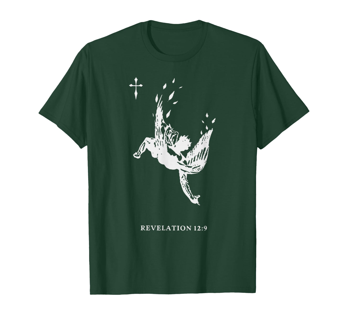 Revelations 12:9 - Fallen Angel Satan Biblical Art T-Shirt