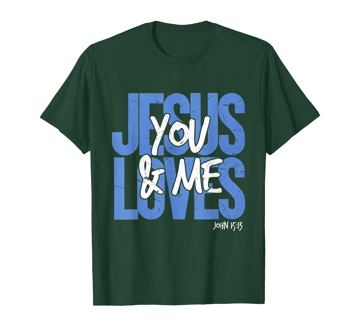 Groovy Jesus Loves You And Me Vintage Retro Christian Gift T-Shirt