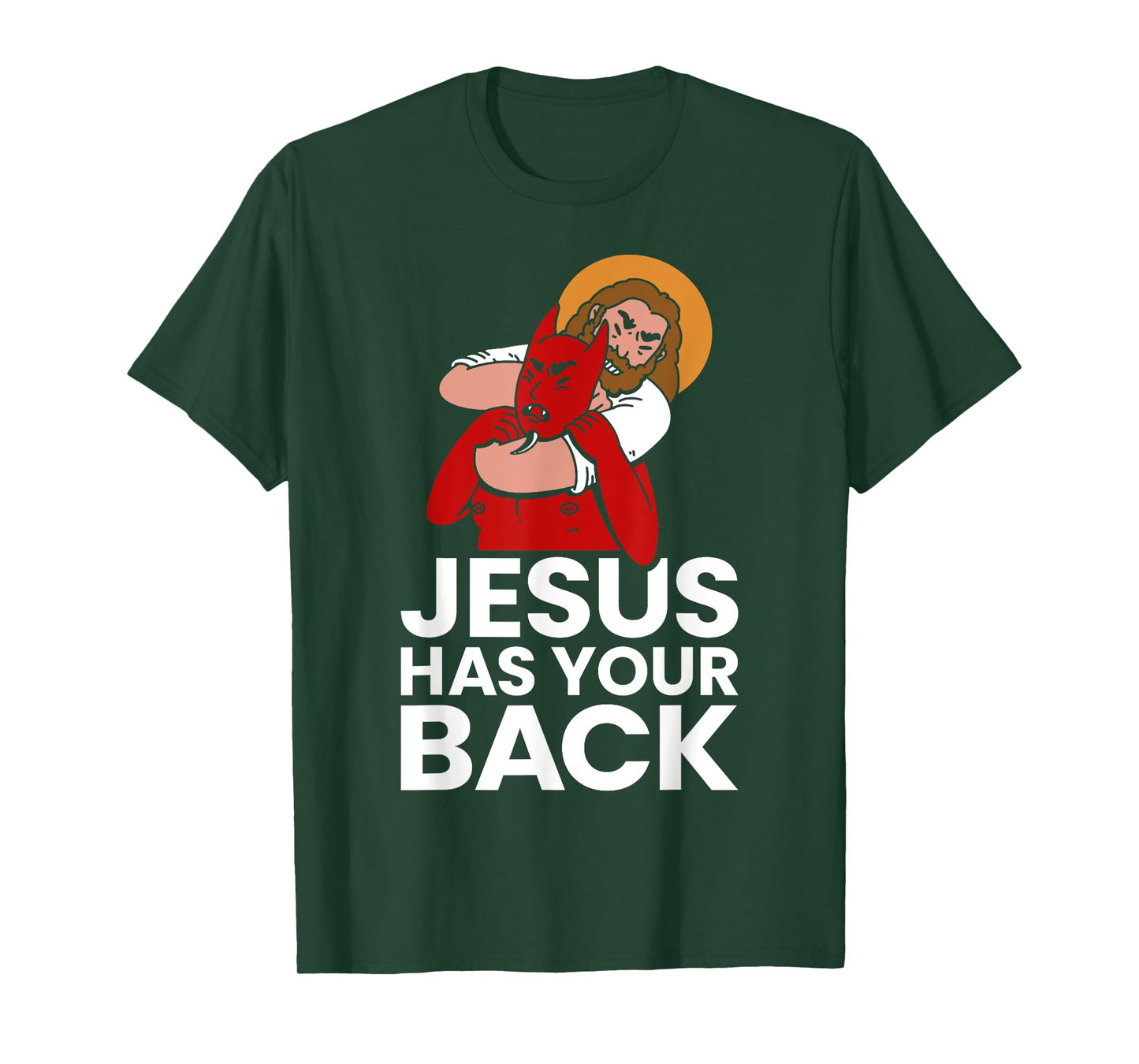 Jesus Has Your Back Christian Jiu-Jitsu Jew Jitsu MMA T-Shirt