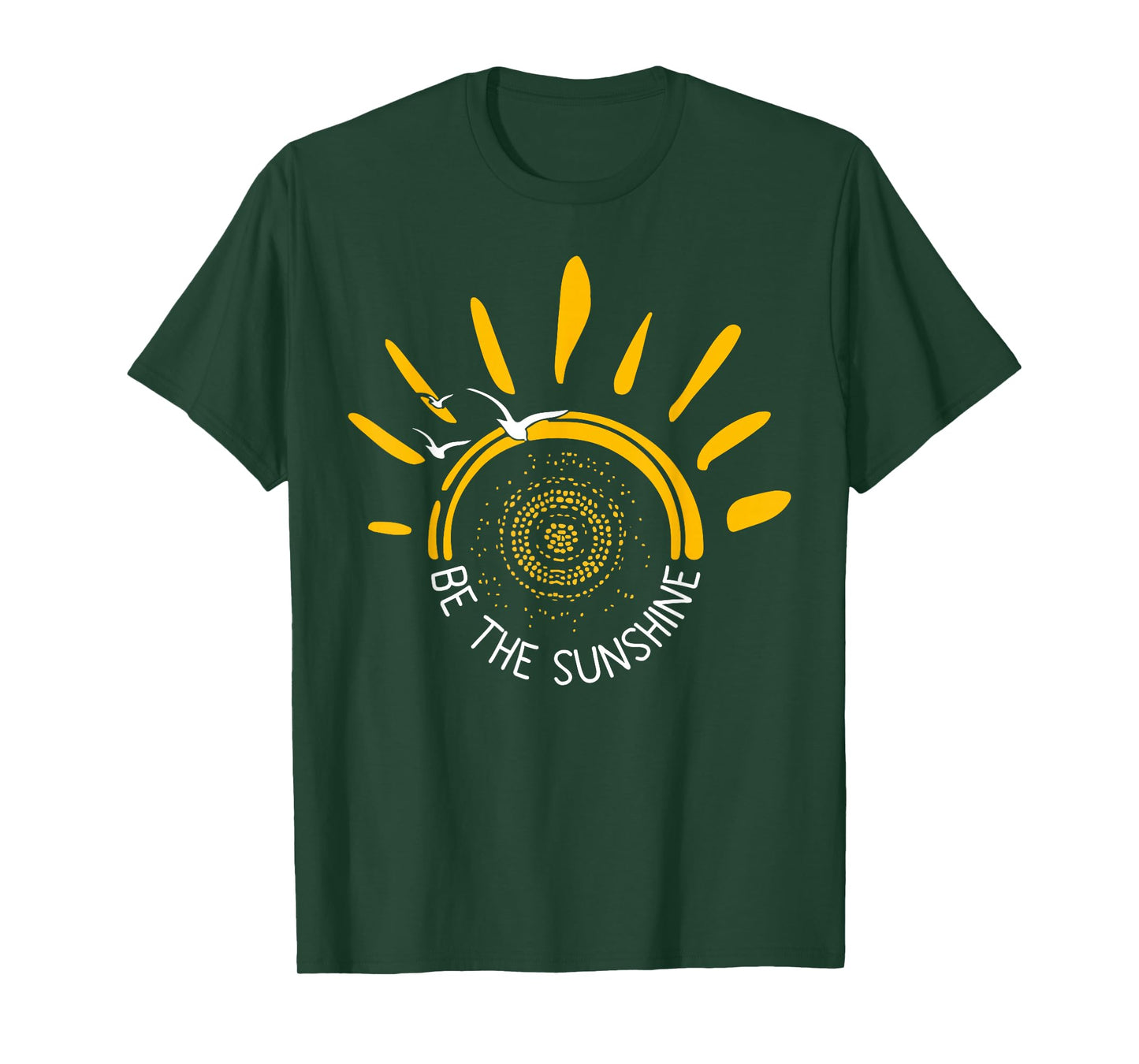 Be the Sunshine Positive Boho Retro Sun Design T-Shirt