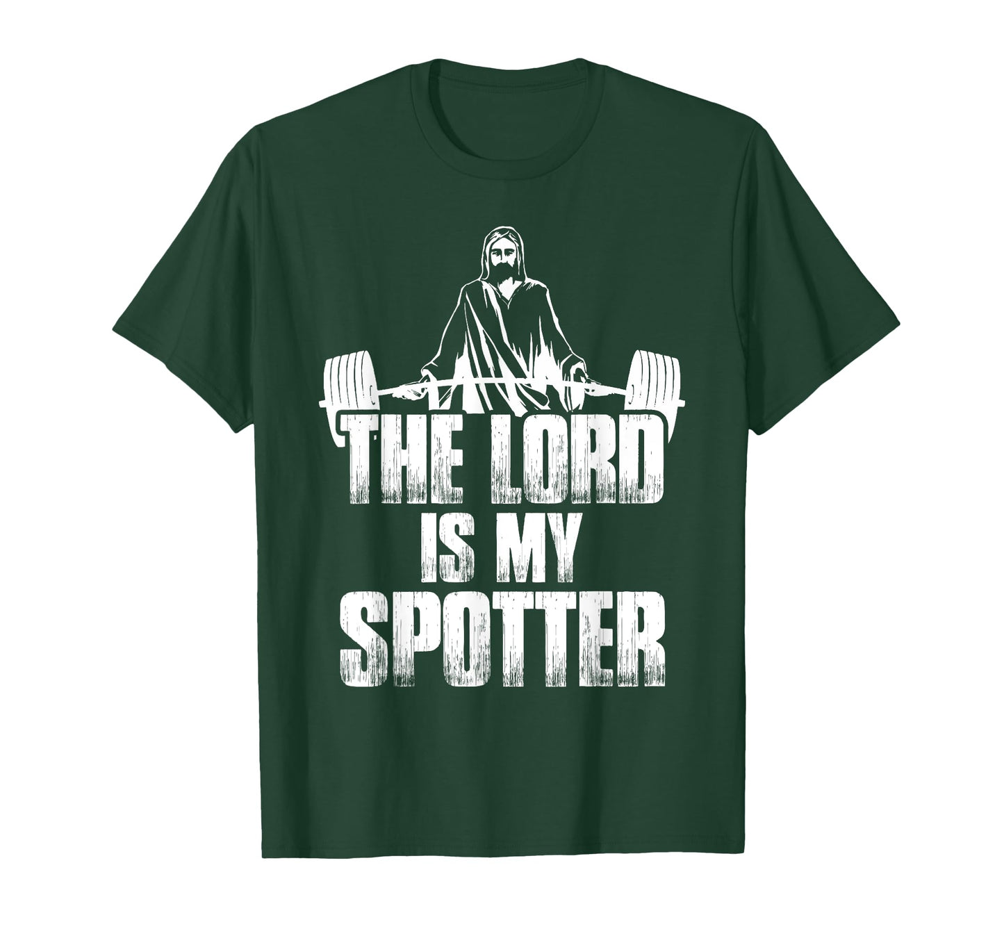 Christian Shirt Funny Gym The Lord Is My Spotter Gift T-Shirt