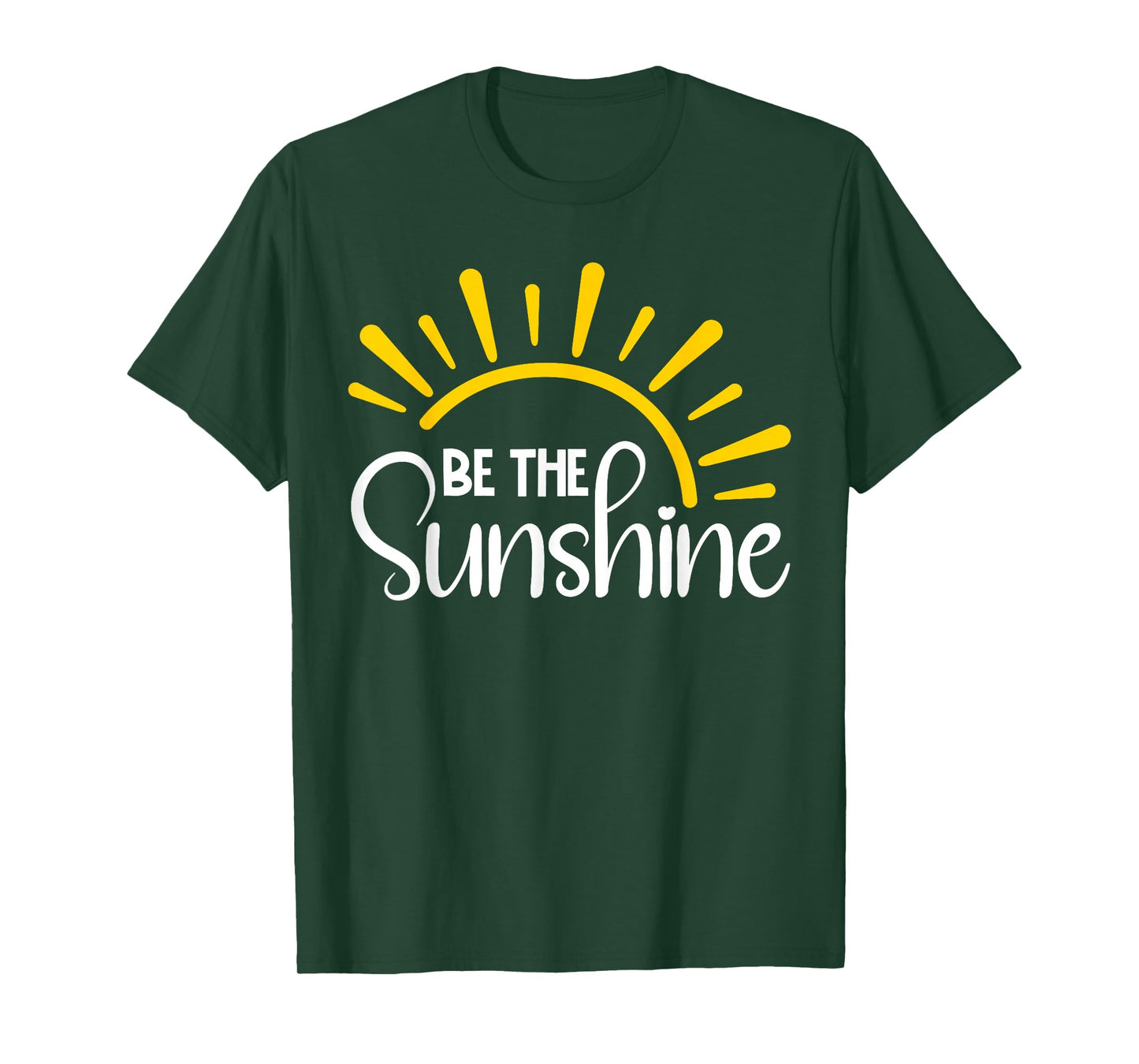 Be The Sunshine Positive Retro Sun Inspirational T-Shirt