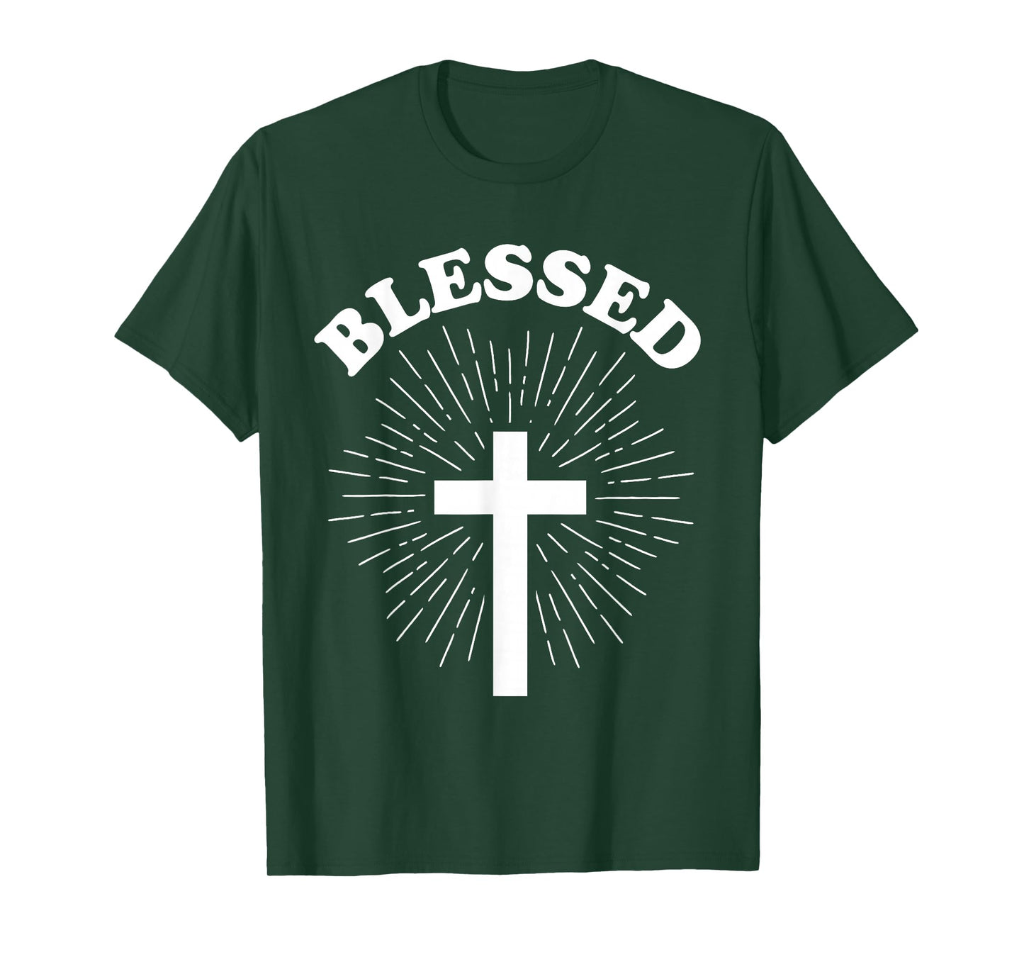 Vintage Blessed Christian Faith Cross Jesus Lover Spiritual T-Shirt