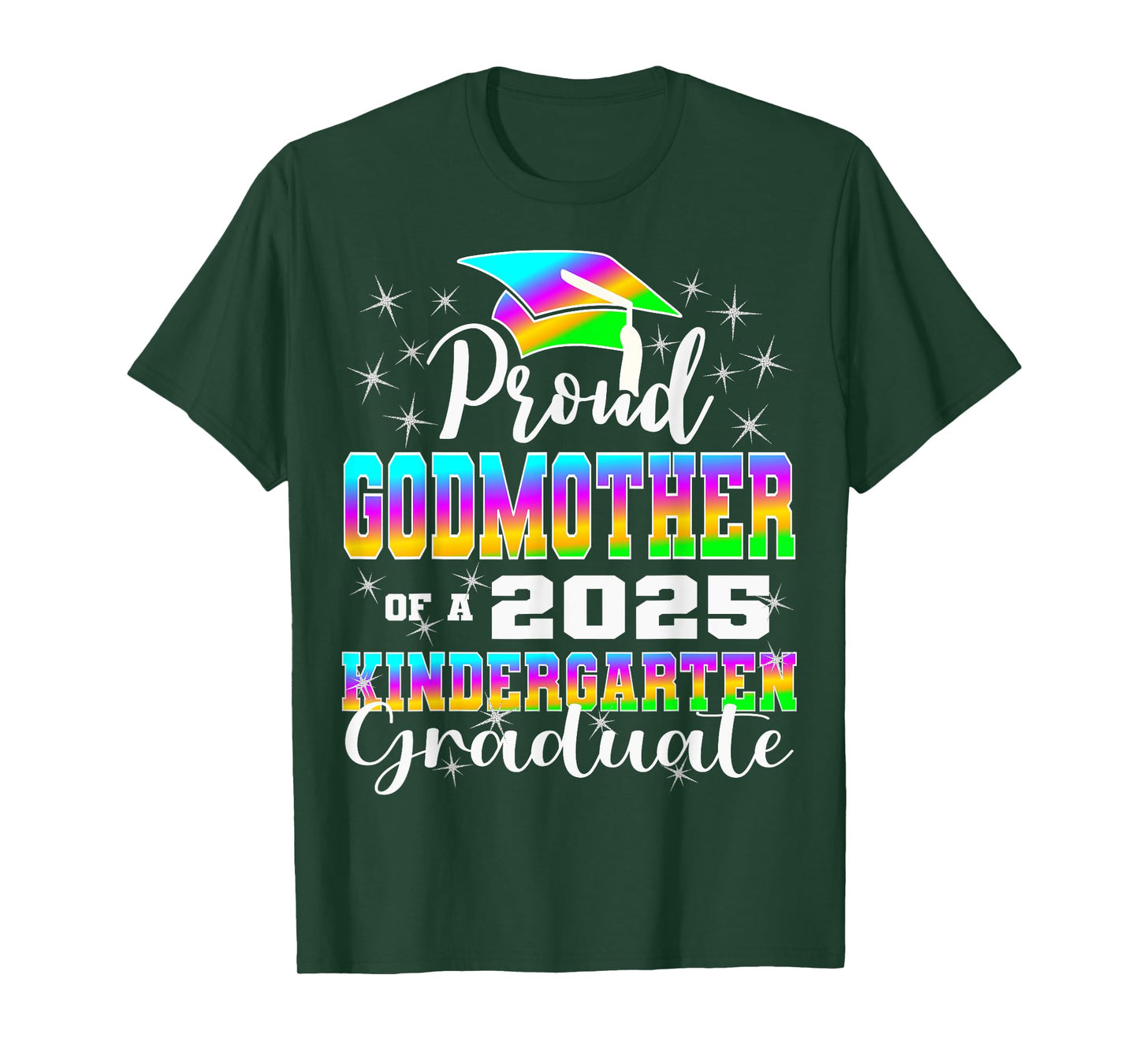 Proud Godmother of Kindergarten Graduate 2025 Graduation T-Shirt