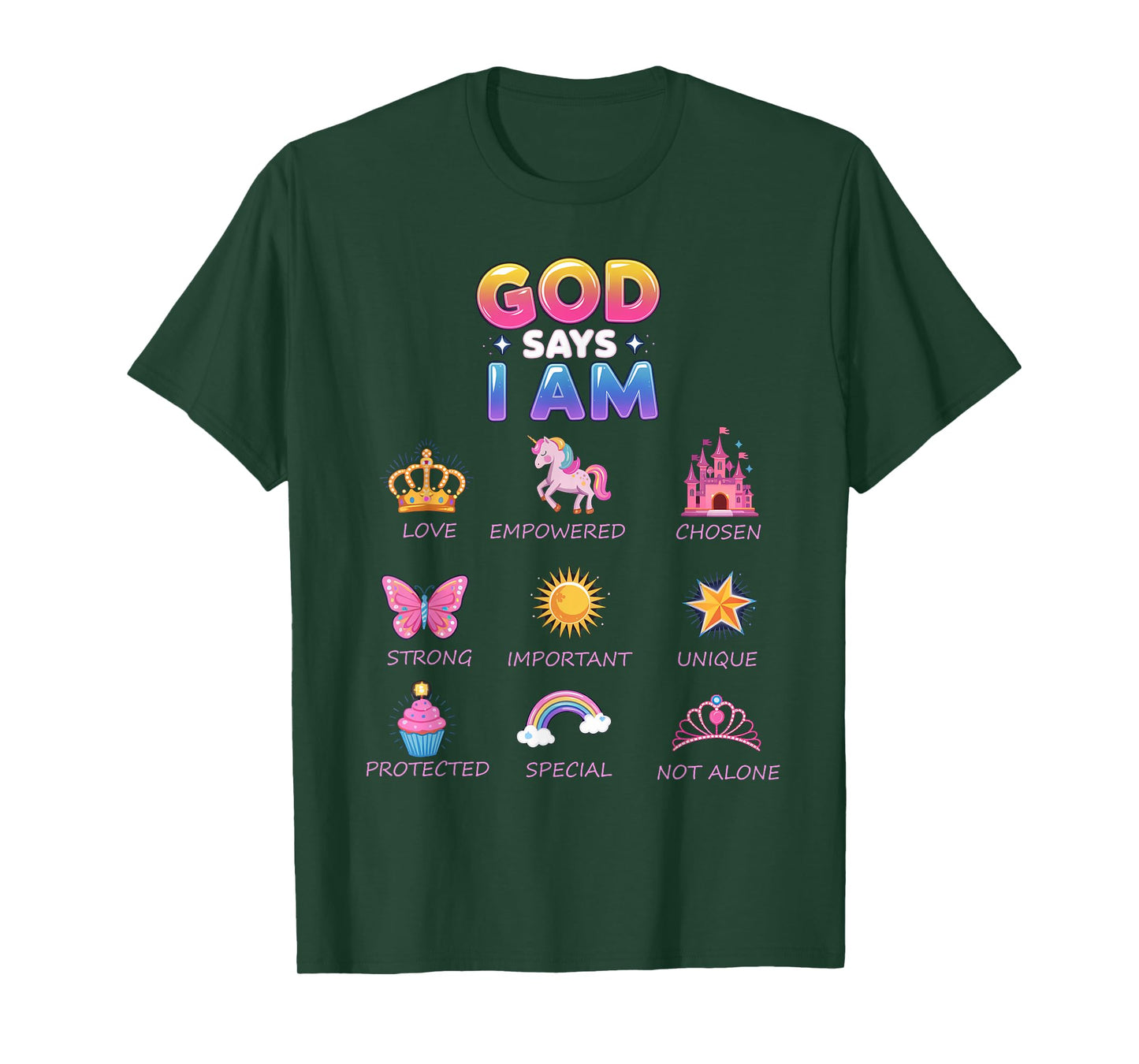 God Say I Am Princess Cute Jesus Teen Girl Toddler T-Shirt