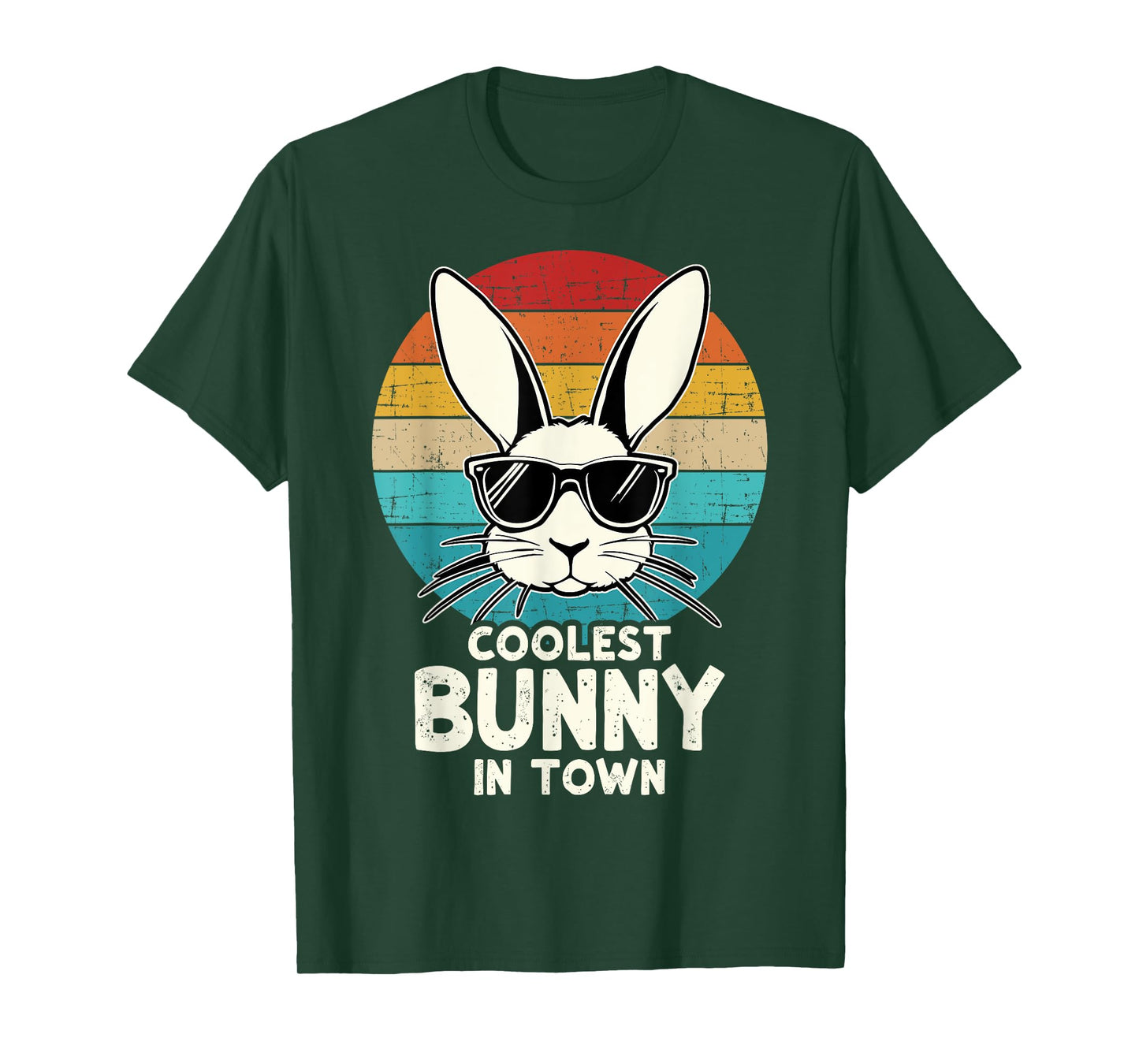 Coolest bunny in town for easter day kids toddler T-Shirt