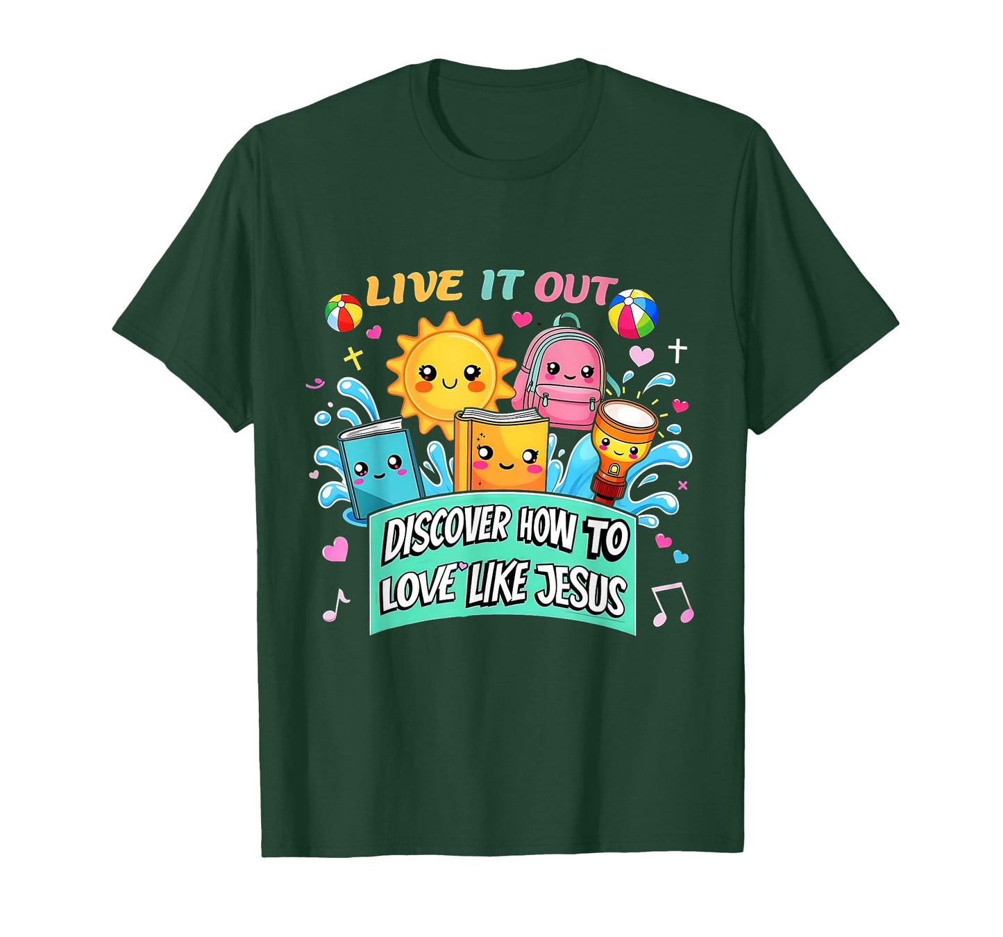 Live It Out Love Like Jesus VBS Summer 2025 Tee T-Shirt