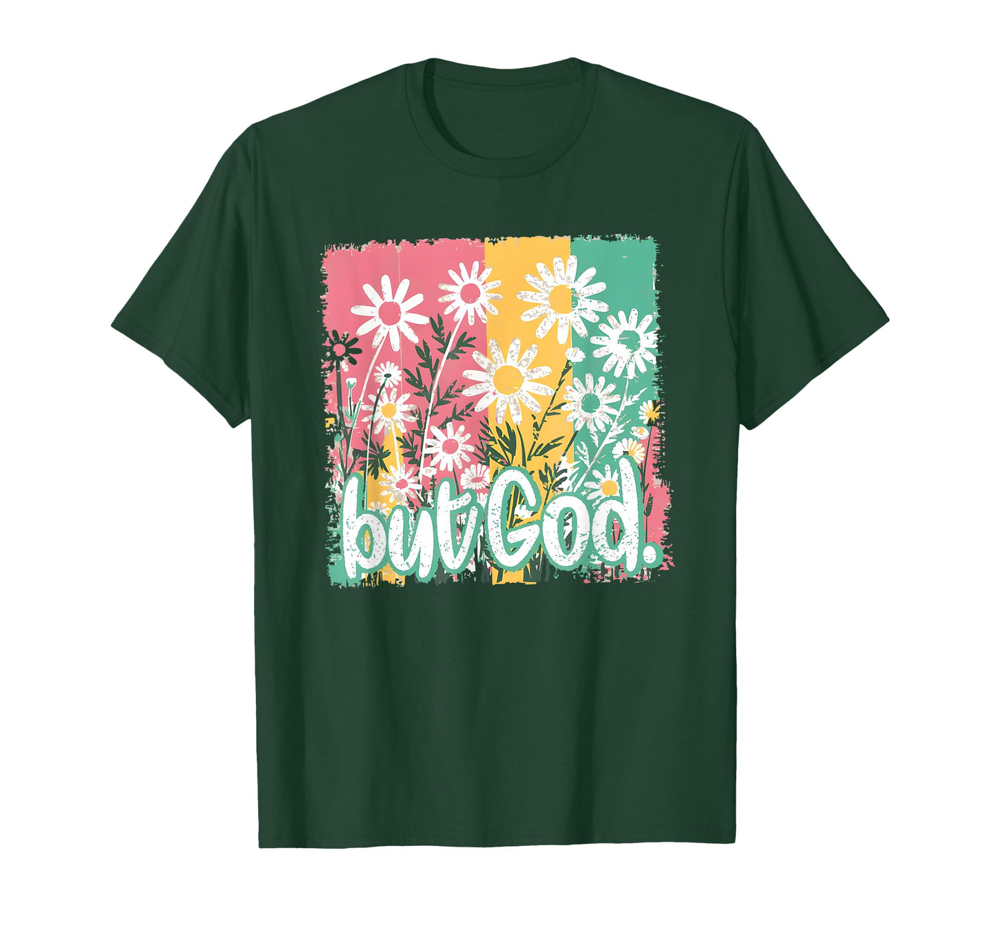 But God Boho Floral Jesus, Spirit Religious, Retro Christian T-Shirt