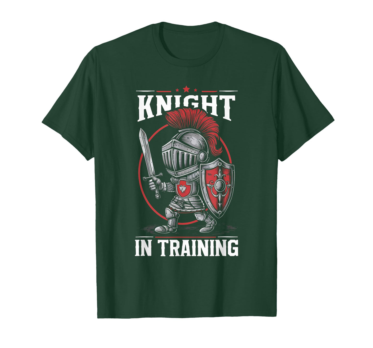 Kids Medieval Festival Boys Girls Men Women Tees Knight in Training Funny Kids Knights Lover T-Shirt