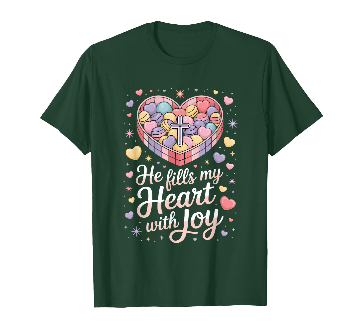 Christian He Fills My Heart with Joy T-Shirt