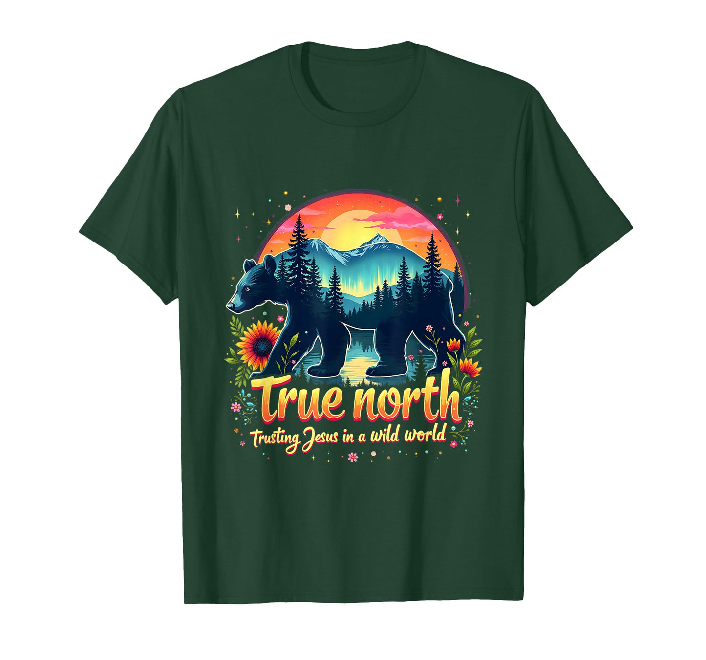 Christian Summer True North VBS 2025 Trusting Jesus Camp T-Shirt