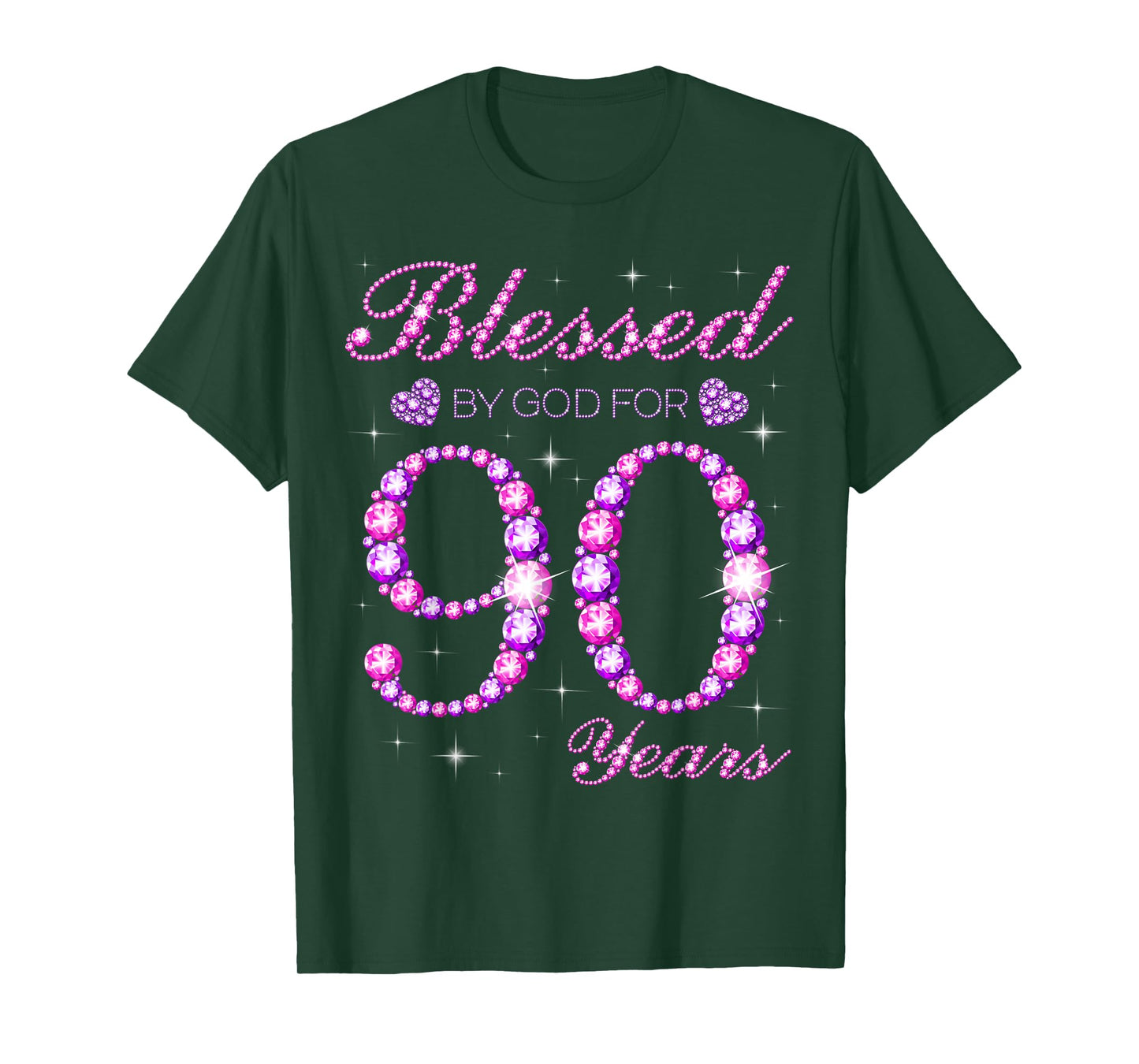 Blessed by God for 90 Years Old 90th Birthday Party T-Shirt