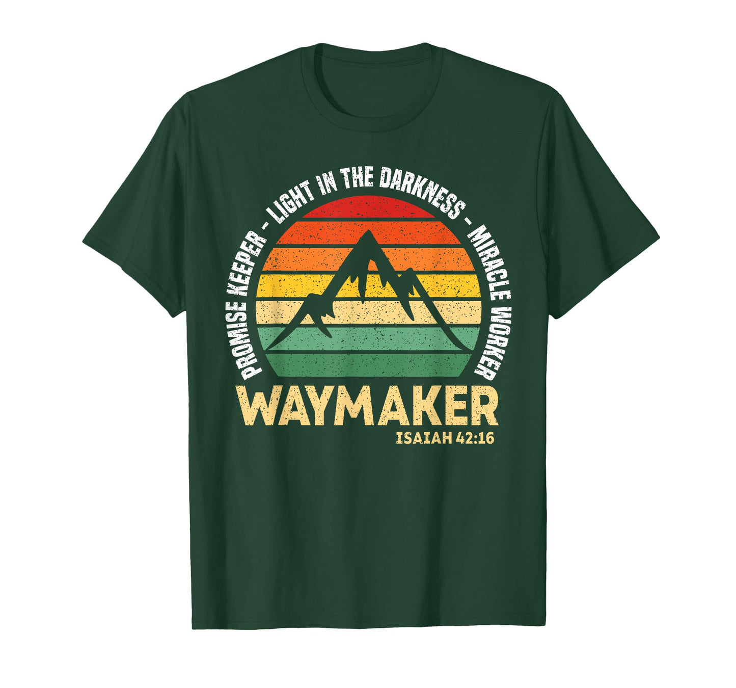 Waymaker Promise Keeper Miracle Worker Christian Believer T-Shirt