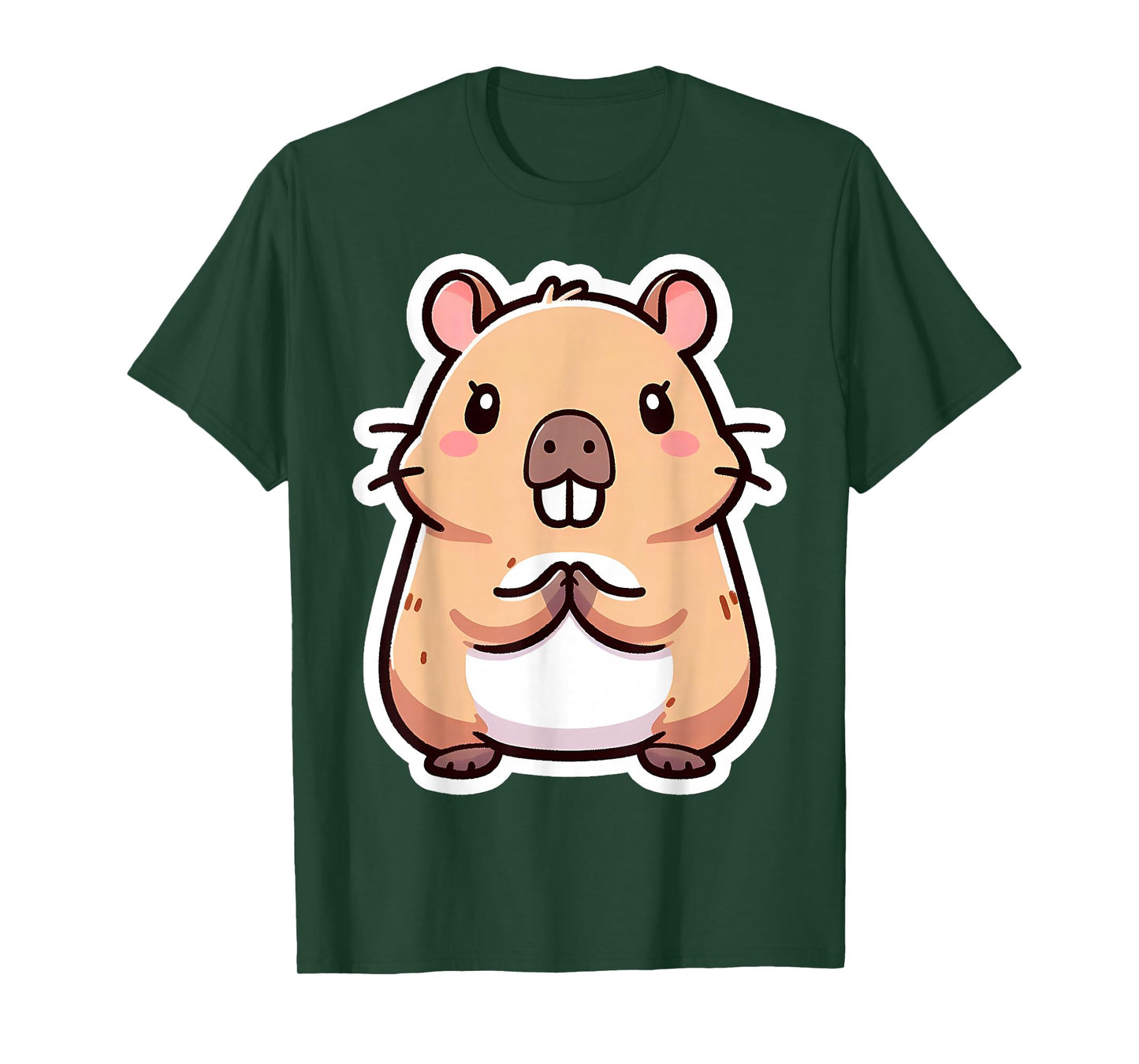 Capybara Christian Praying Jesus Christ Lord Savior Cute God T-Shirt